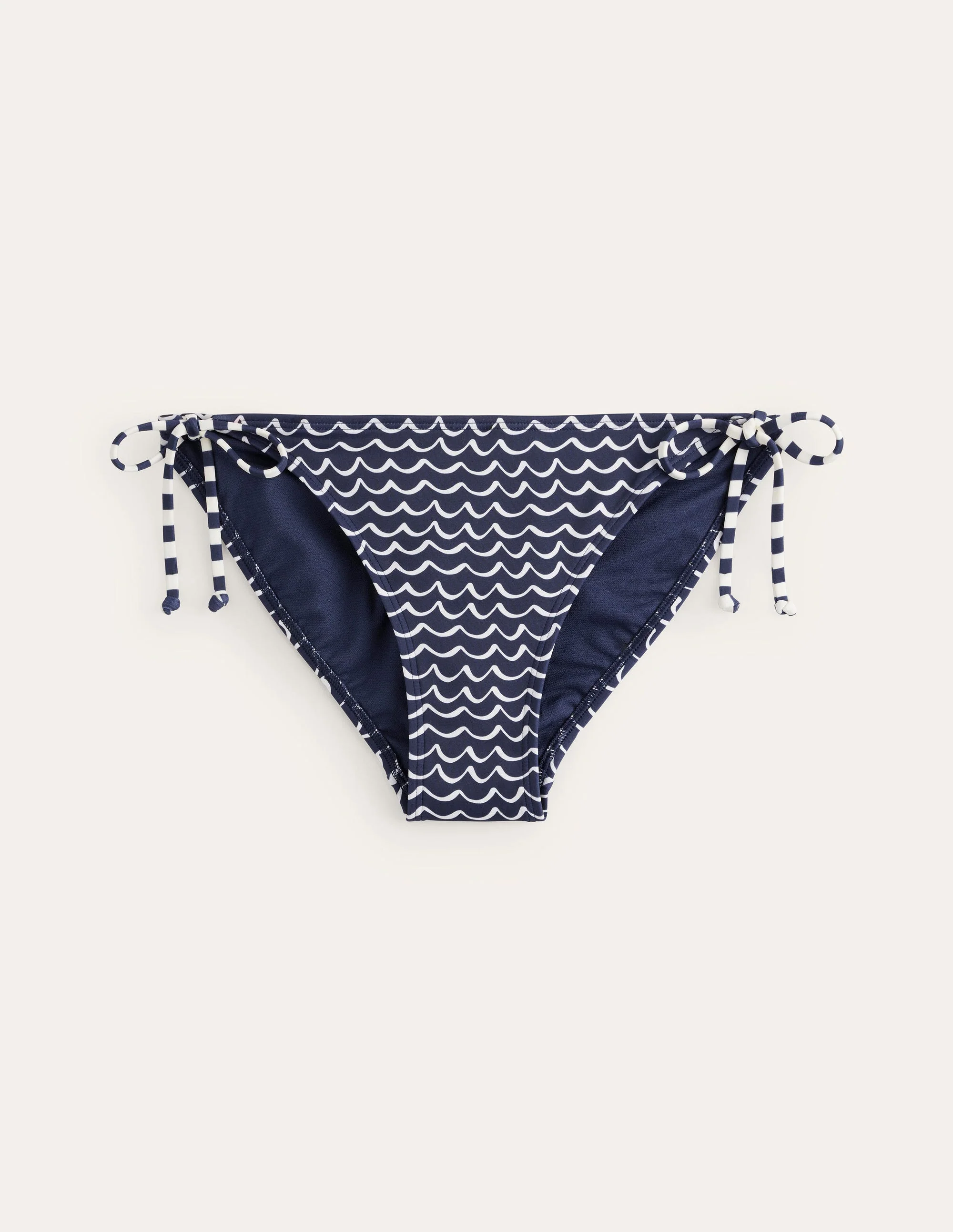 Symi Bikinihose zum Binden-Französisches Marineblau, Möwe - Image 5