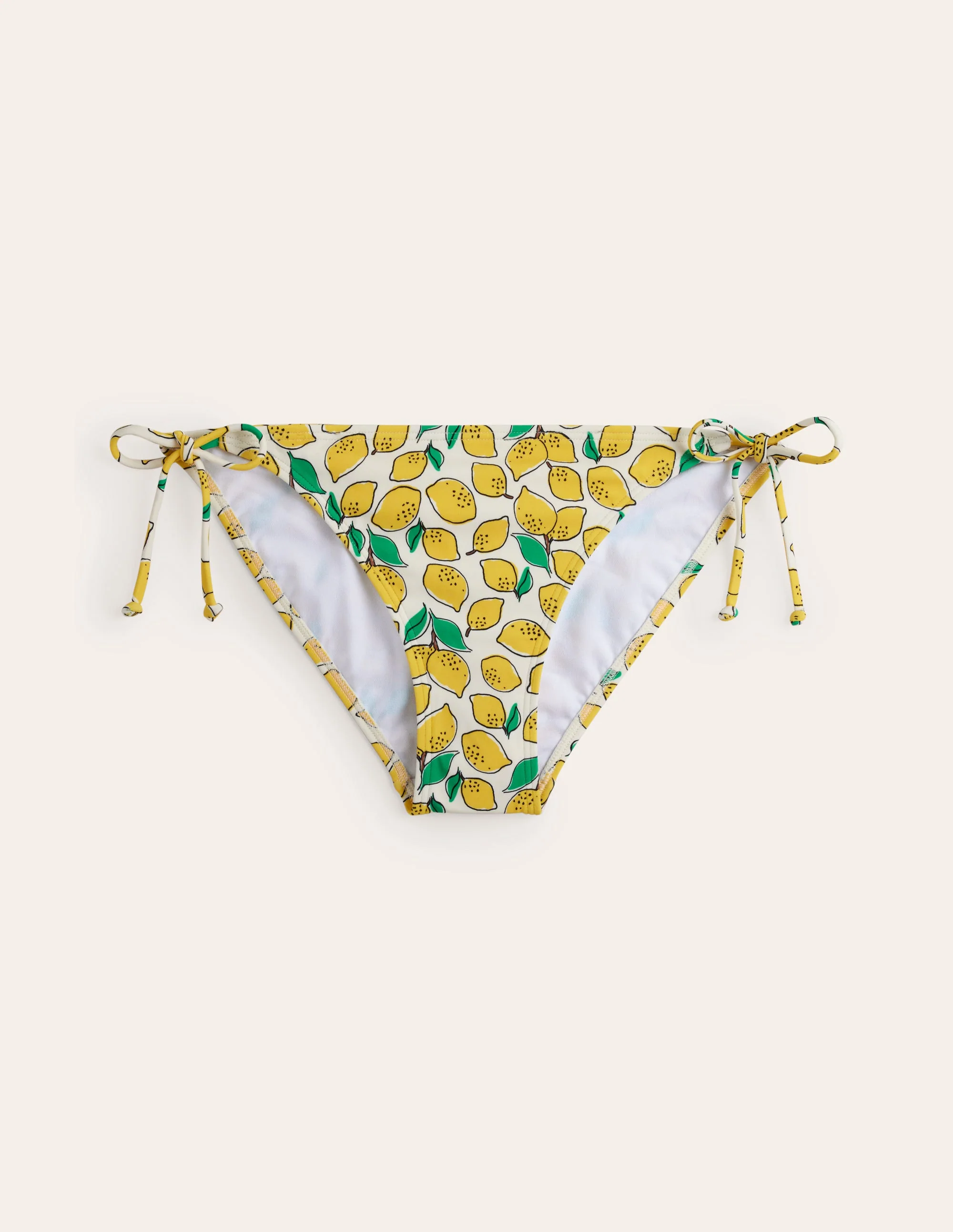 Symi Bikinihose zum Binden-Naturweiß, Zitronen - Image 6