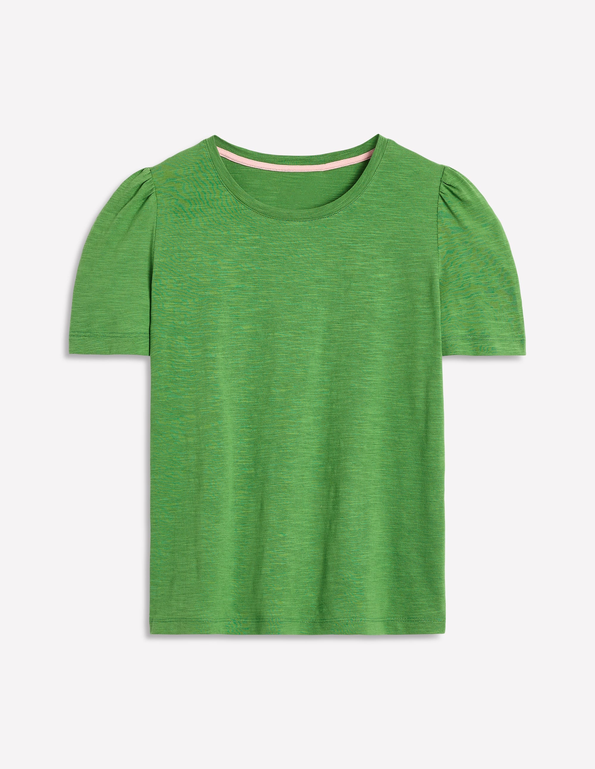 T-Shirt aus Baumwolle mit Puffärmeln-Paradiesgrün - Image 5