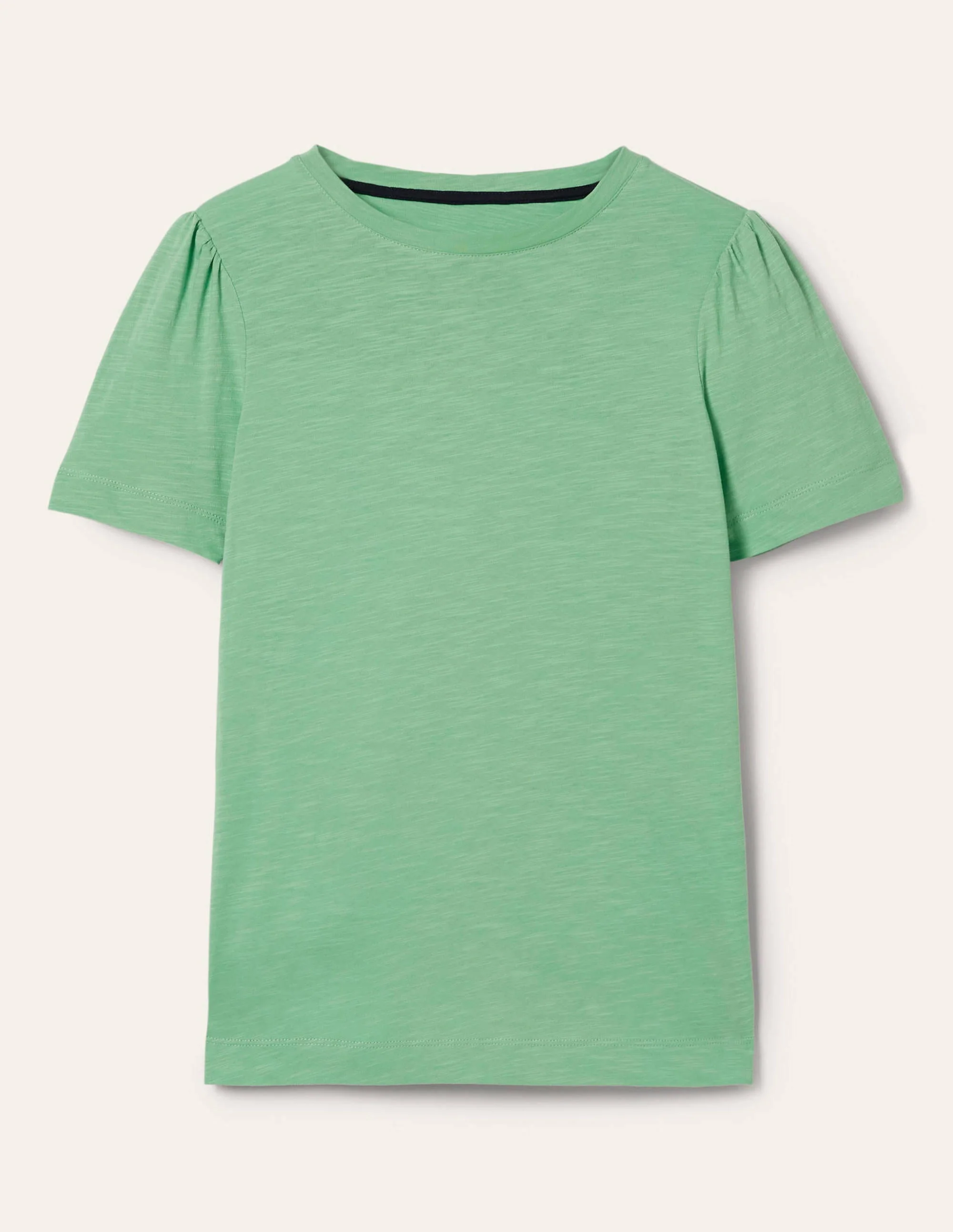 T-Shirt aus Baumwolle mit Puffärmeln-Zephirgrün - Image 5