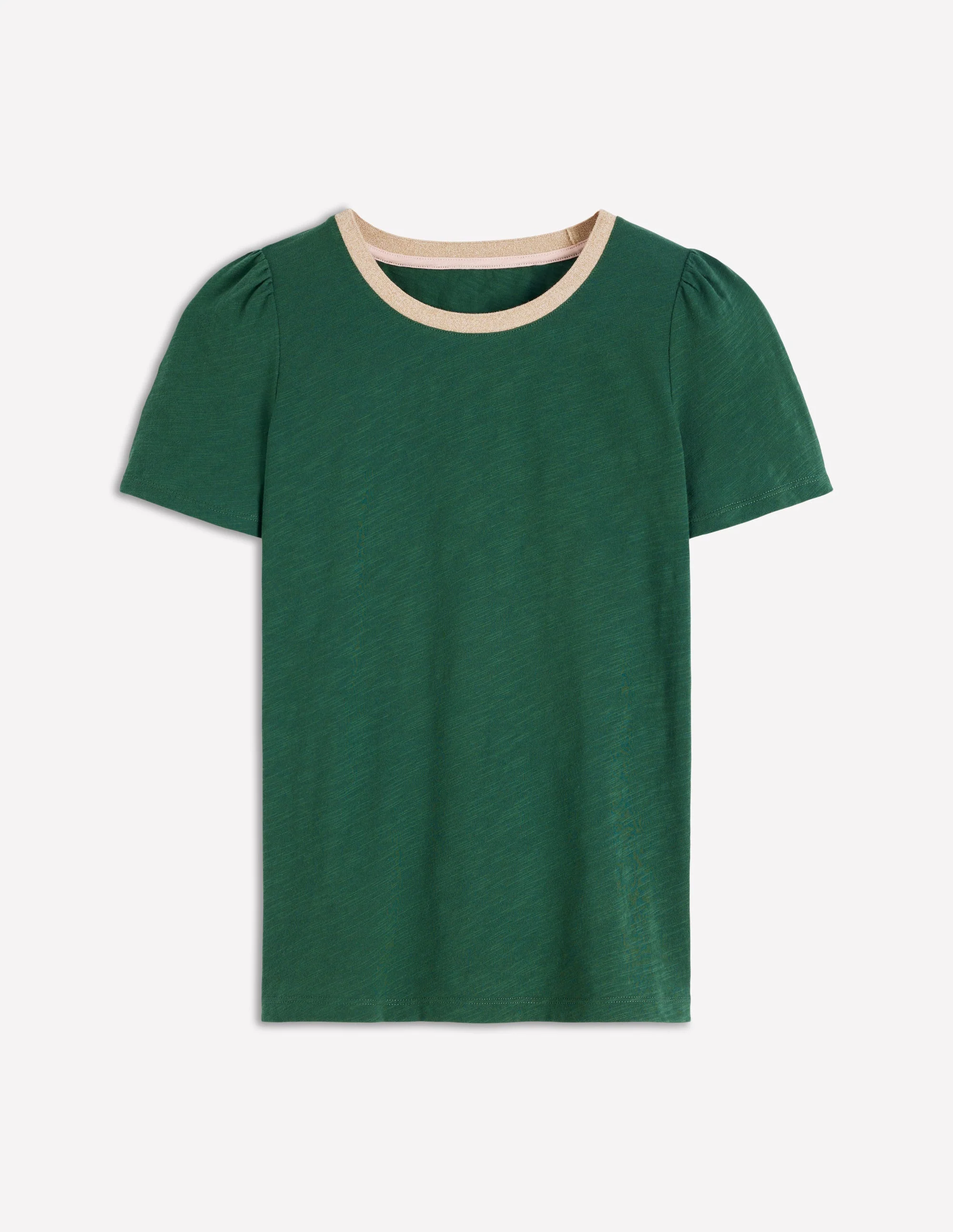 T-Shirt mit Metallic-Besatz-Trekking-Grün - Image 5