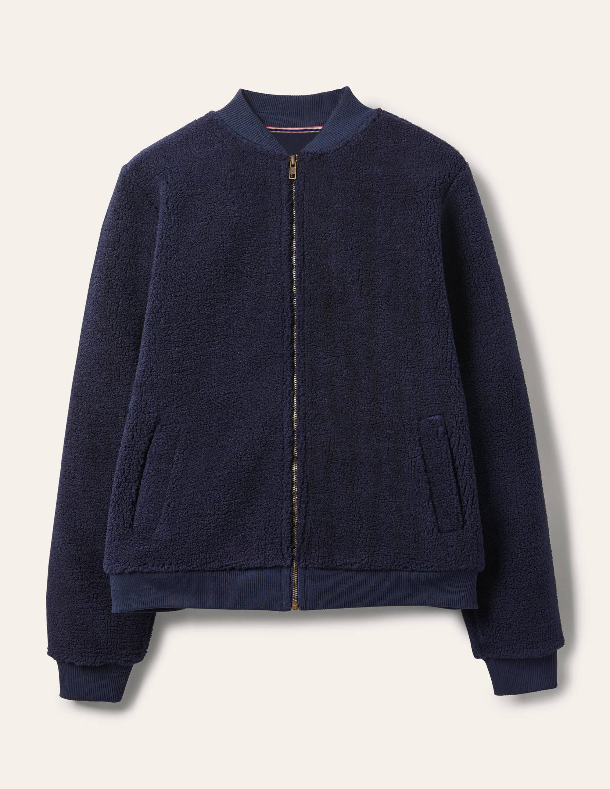 Teddy-Jacke mit Reißverschluss-Marineblau - Image 5
