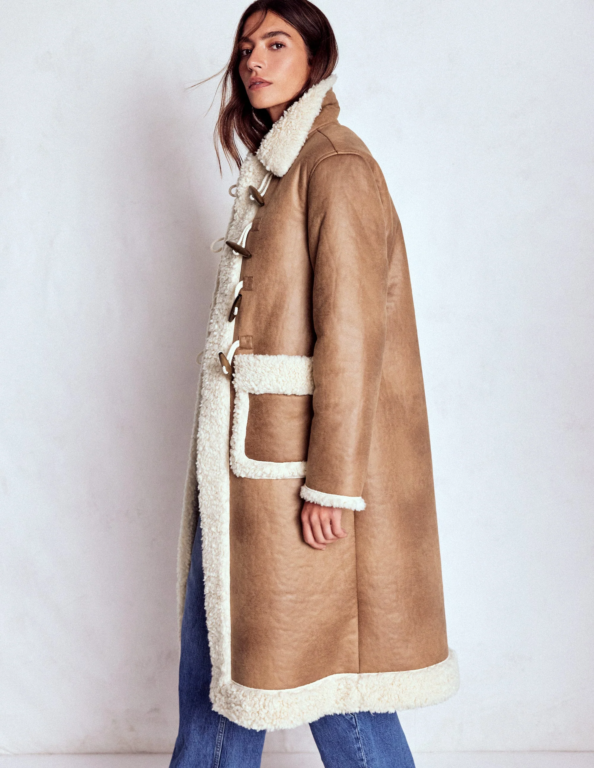 Teddyfell-Dufflecoat-Kamel, Naturbelassenes Teddyfell