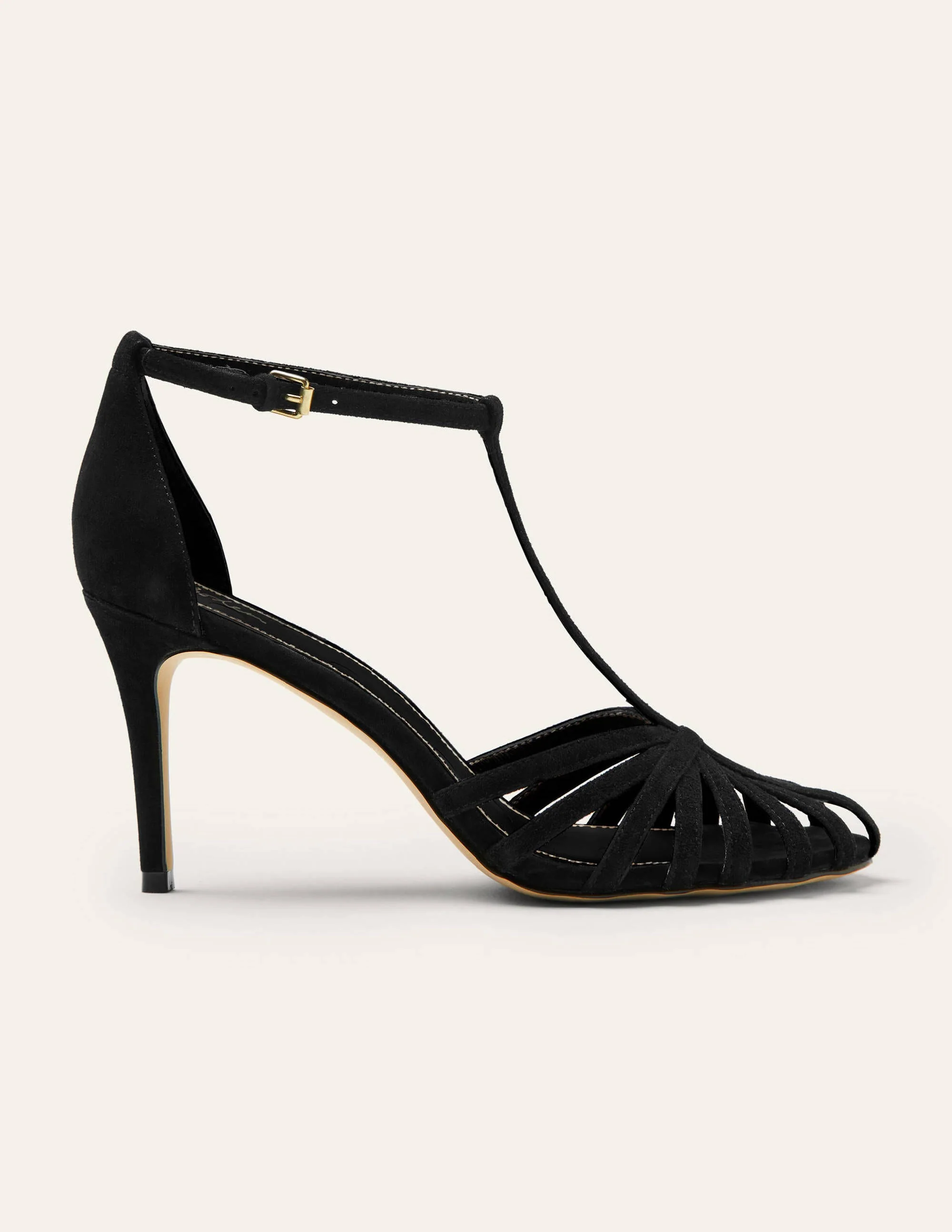 Tess Absatzsandalen mit Gitterriemchen-Schwarz - Image 2