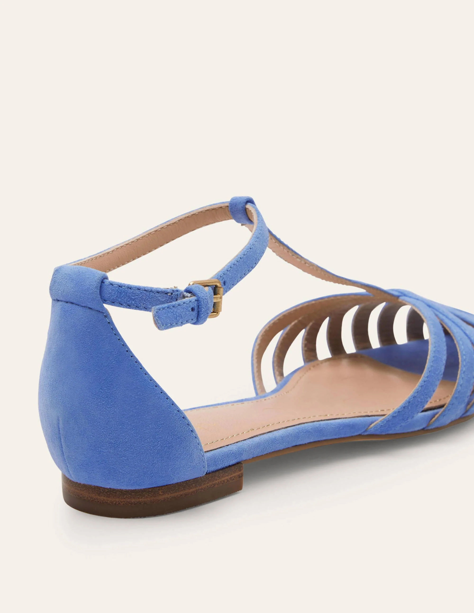 Tess Flache Sandalen mit Gitterriemchen-Traube/Hyazinthe - Image 3