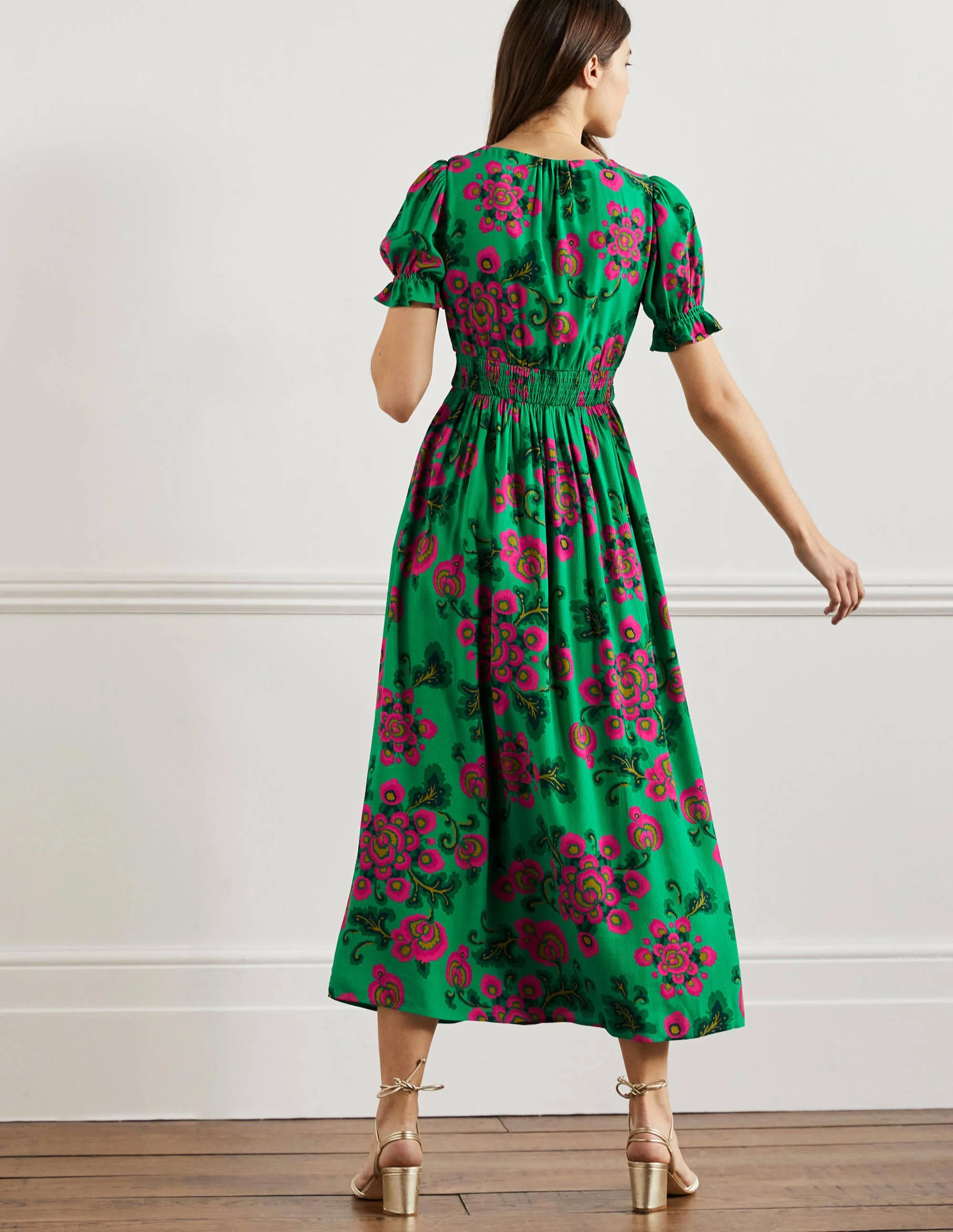 Tessa Maxikleid-Ming-Grün, Wildblumen - Image 3