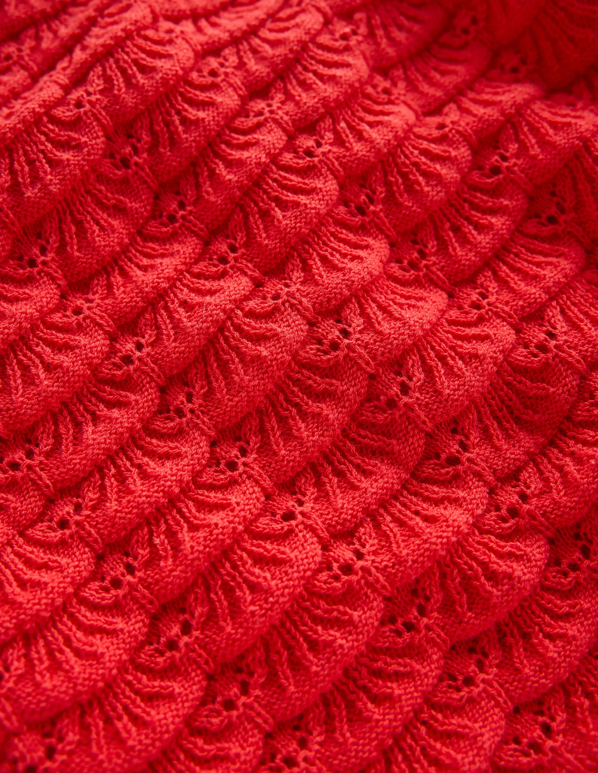Texturierte Strick-Shorts-Erbeerkuchenrot - Image 7