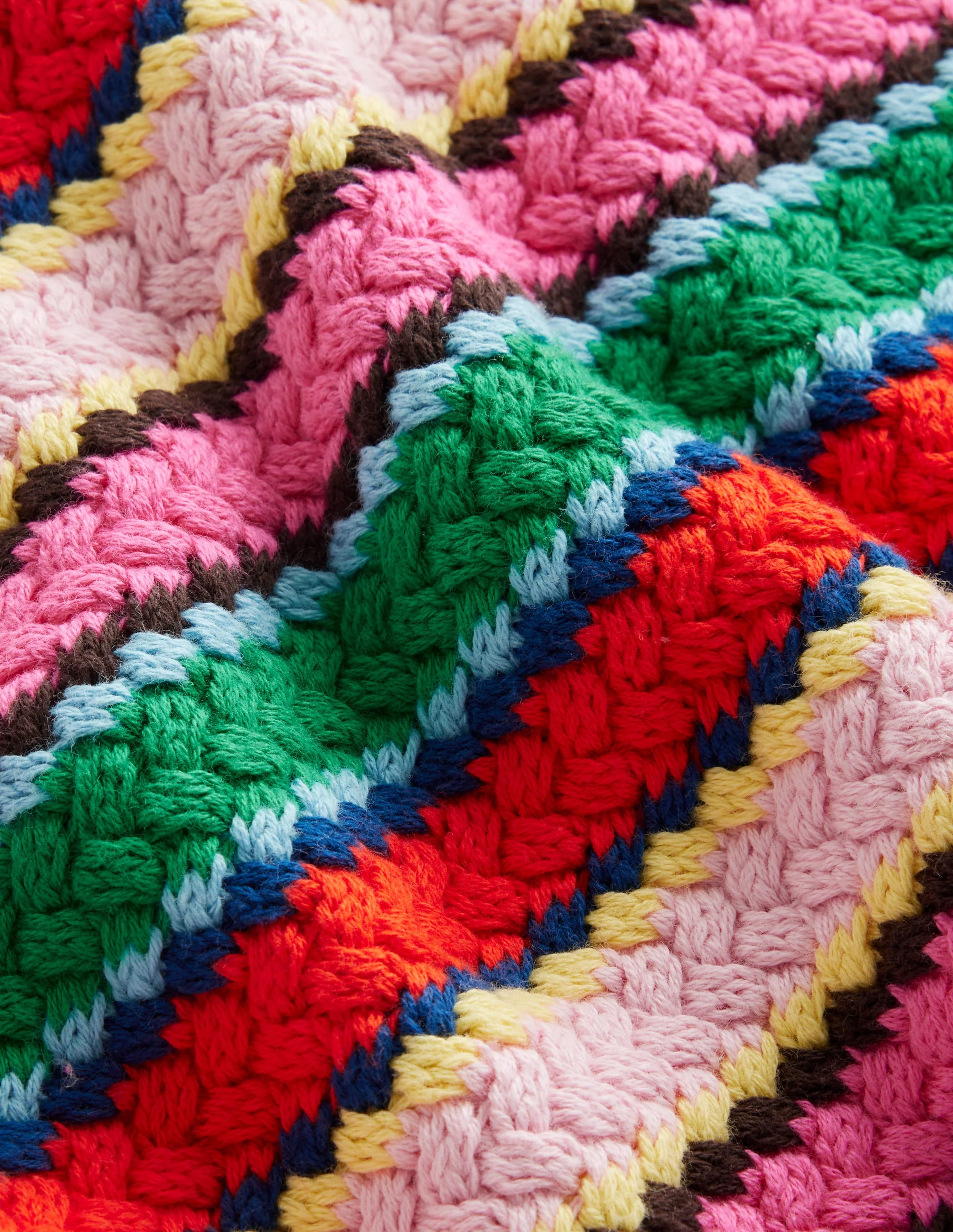 Texturierter Baumwollpullover mit Streifen-Bunt texturierte Streifen - Image 7