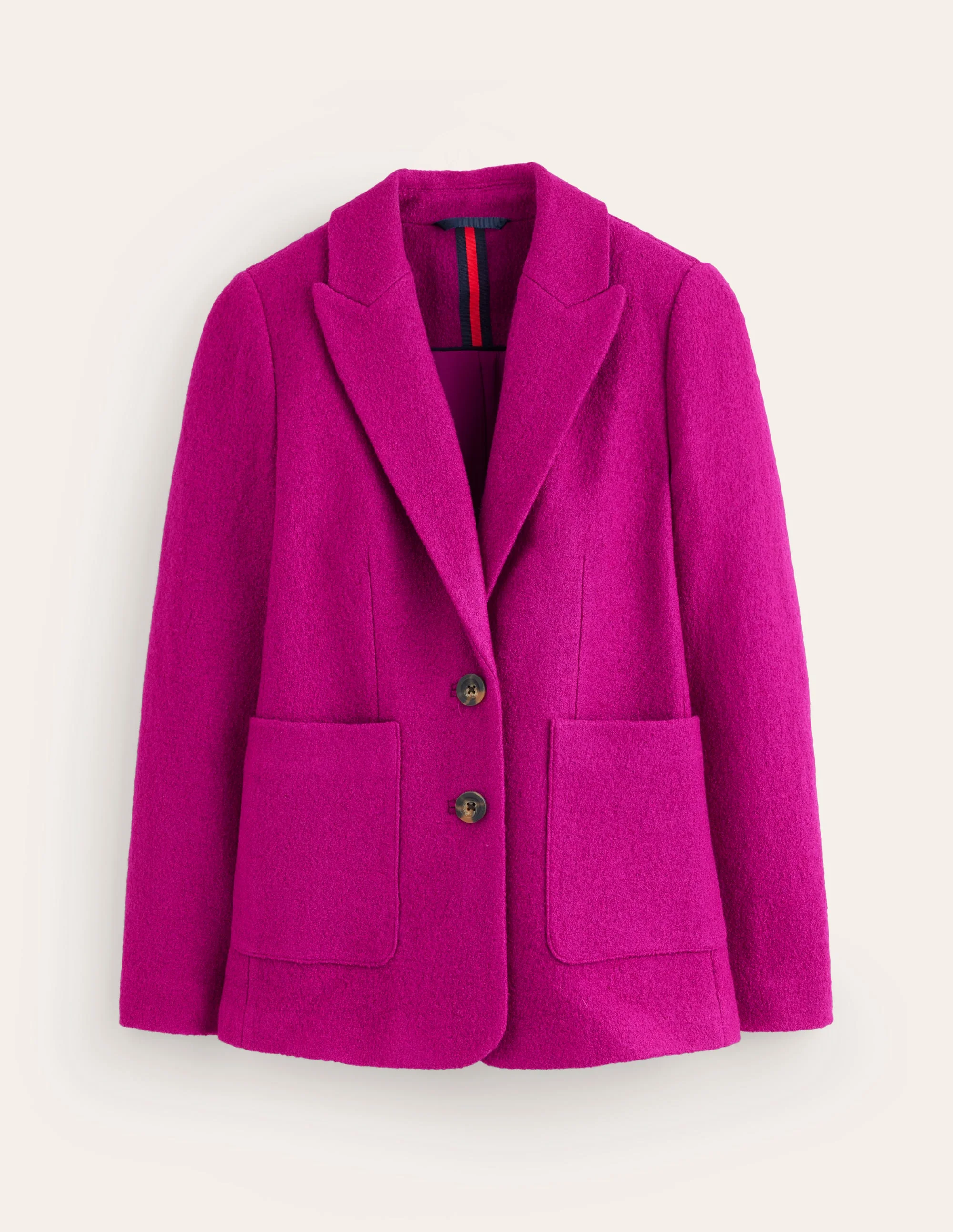 Texturierter Marylebone Blazer-Magenta - Image 6