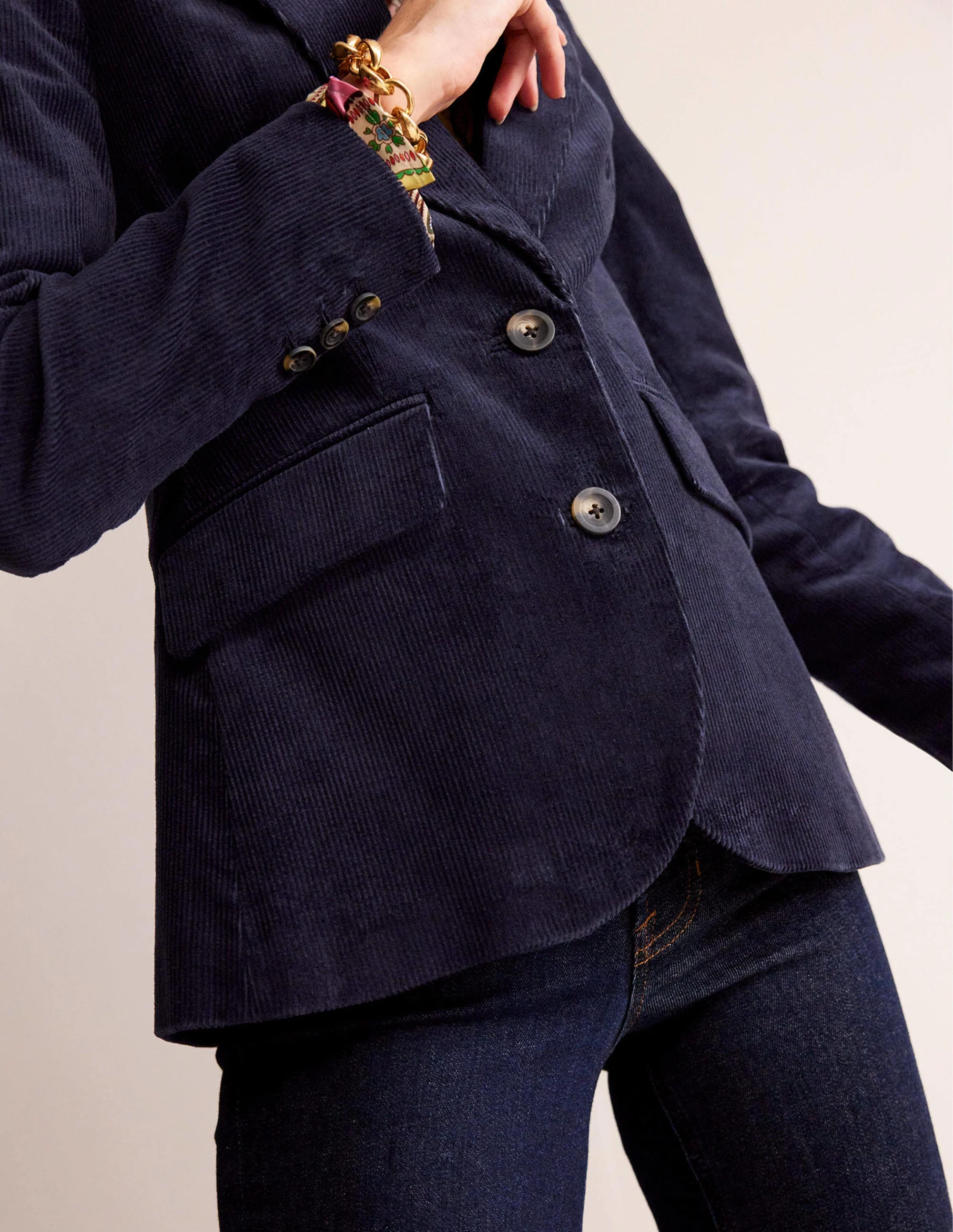 The Marylebone Cord-Blazer-Marineblau - Image 2