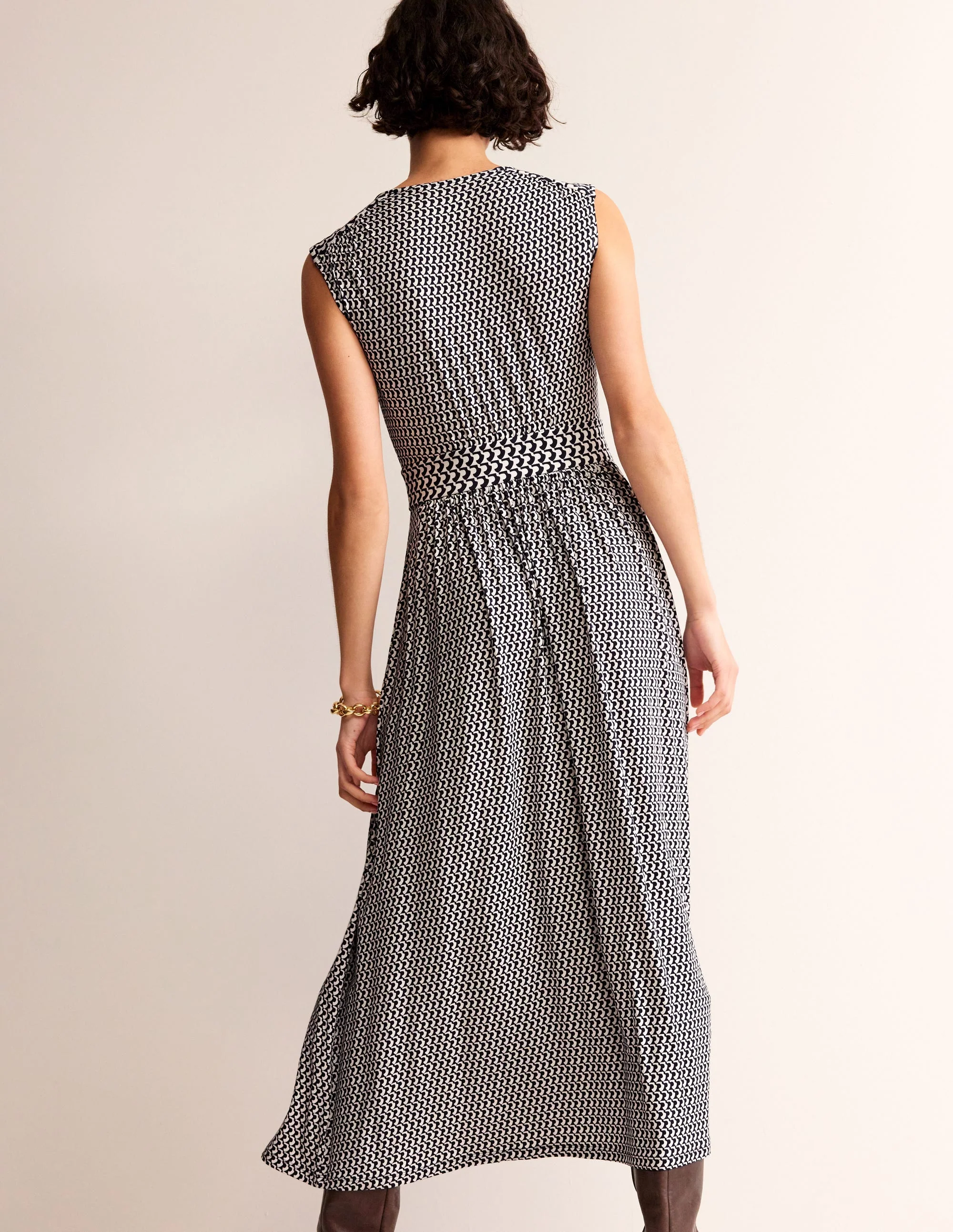 Thea Ärmelloses Midikleid-Französisches Marineblau, Arc Geo - Image 3