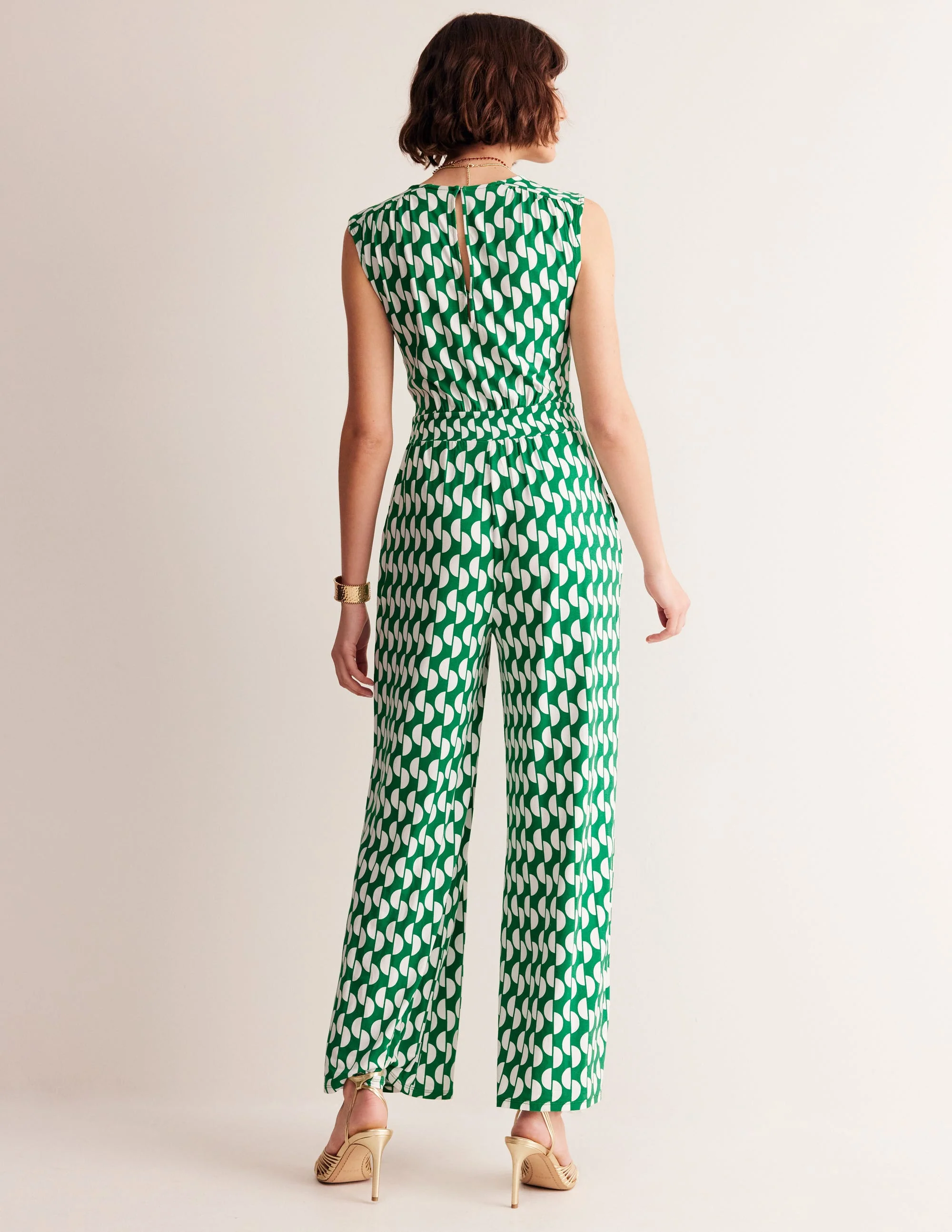 Thea Jumpsuit aus Jersey-Grey Whales - Image 4