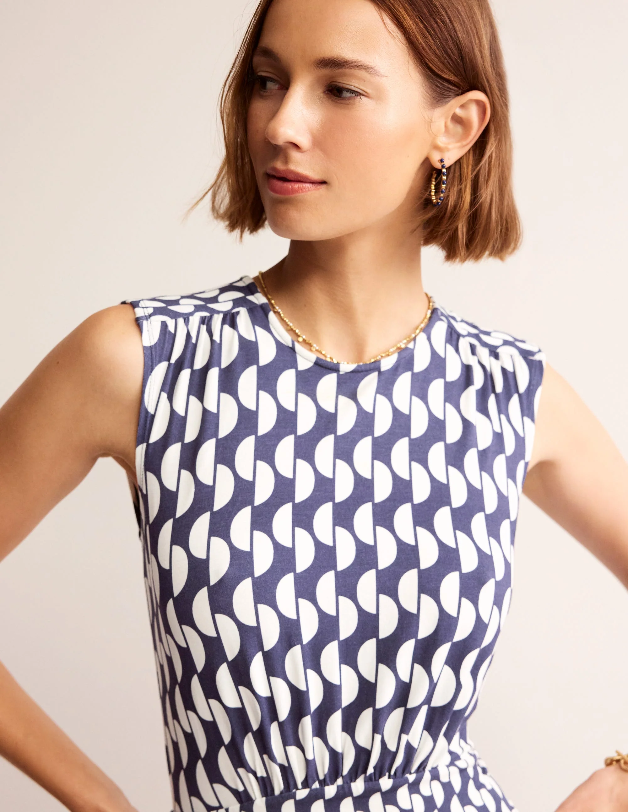 Thea Jumpsuit aus Jersey-Grey Whales - Image 2