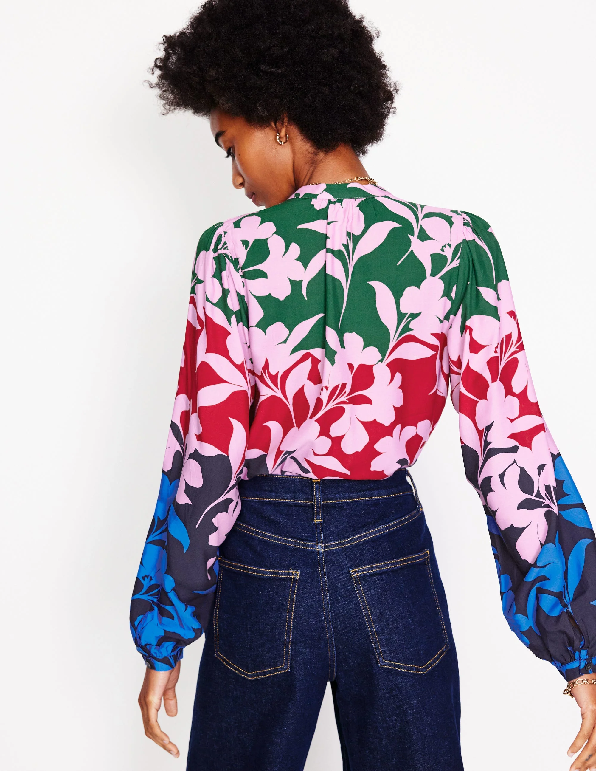 Theodora Bluse-Bunt, Silhouette Blüte - Image 3