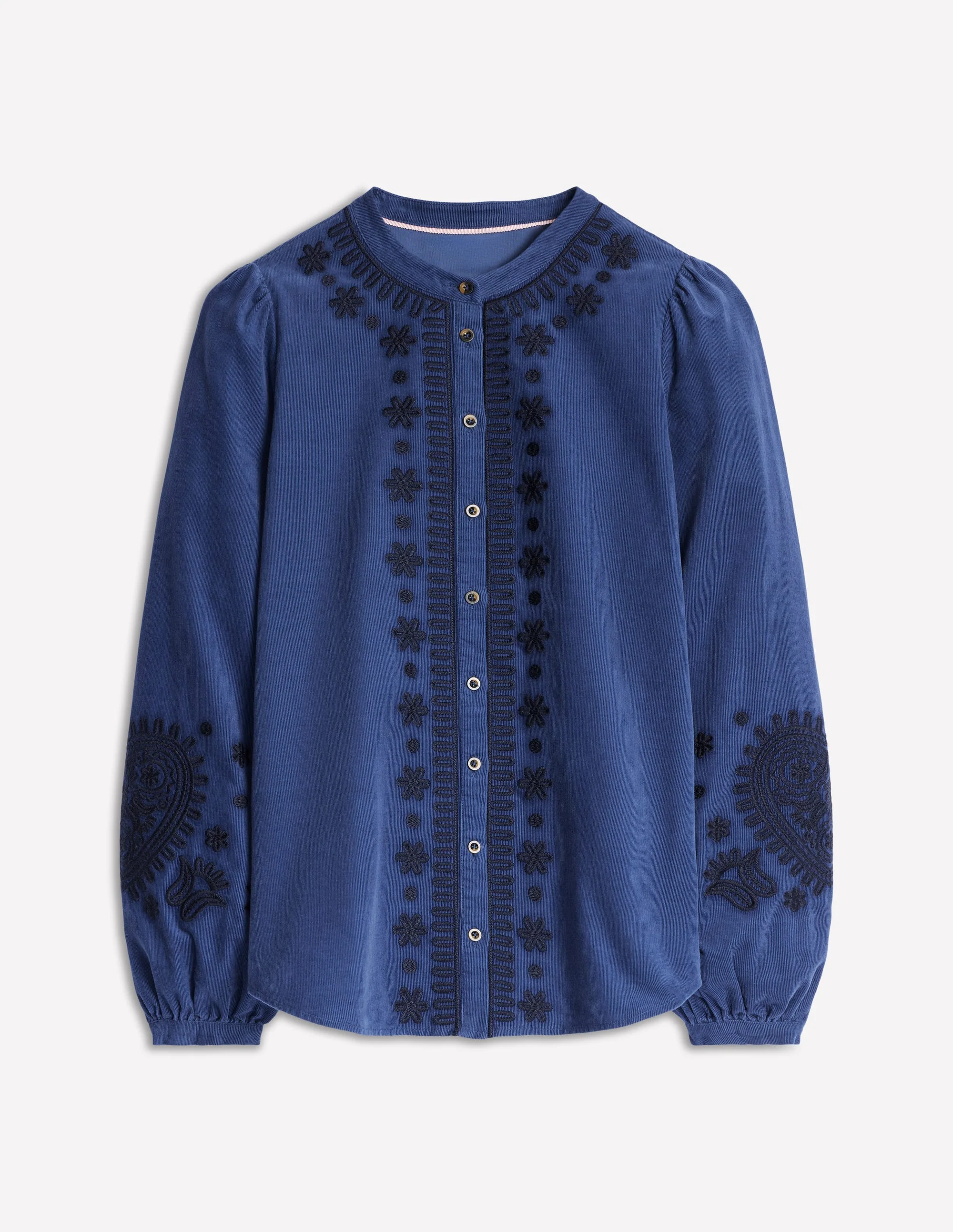 Theodora Cordbluse-Denim-Blau - Image 5