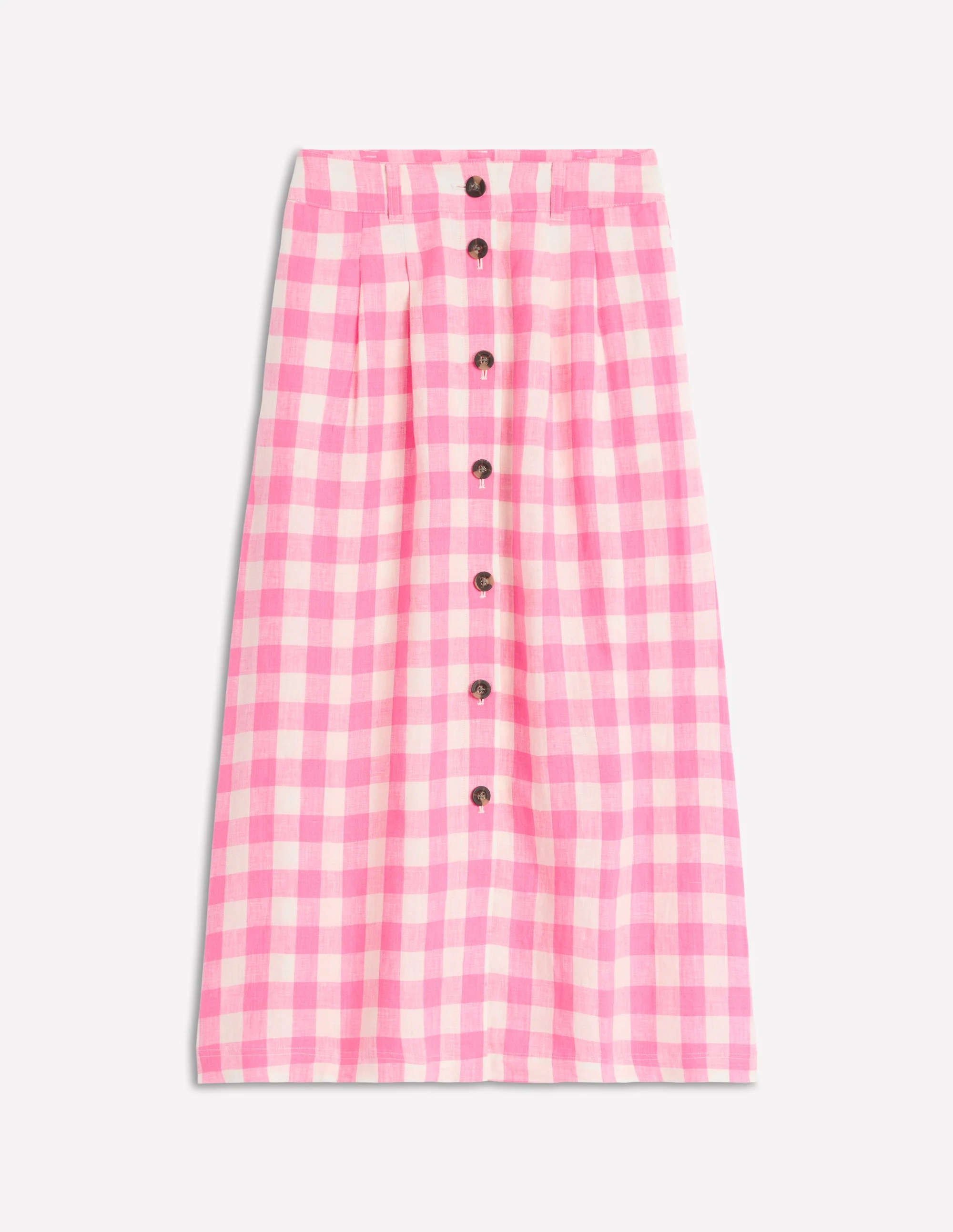 Thomasina Leinen-Midirock-Rosa mit Vichykaros - Image 6