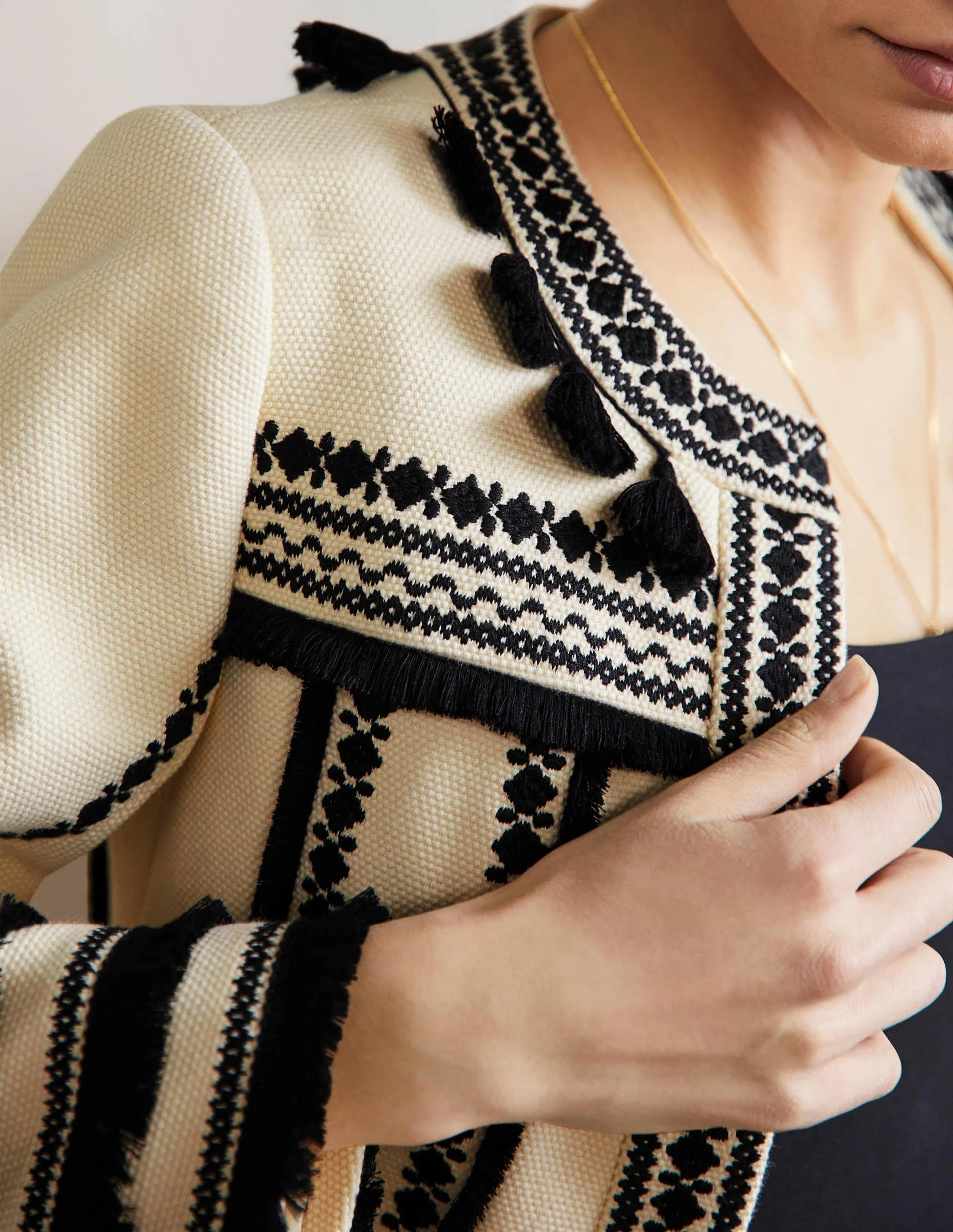 Tilda Jacke mit Stickerei-Natur - Image 2