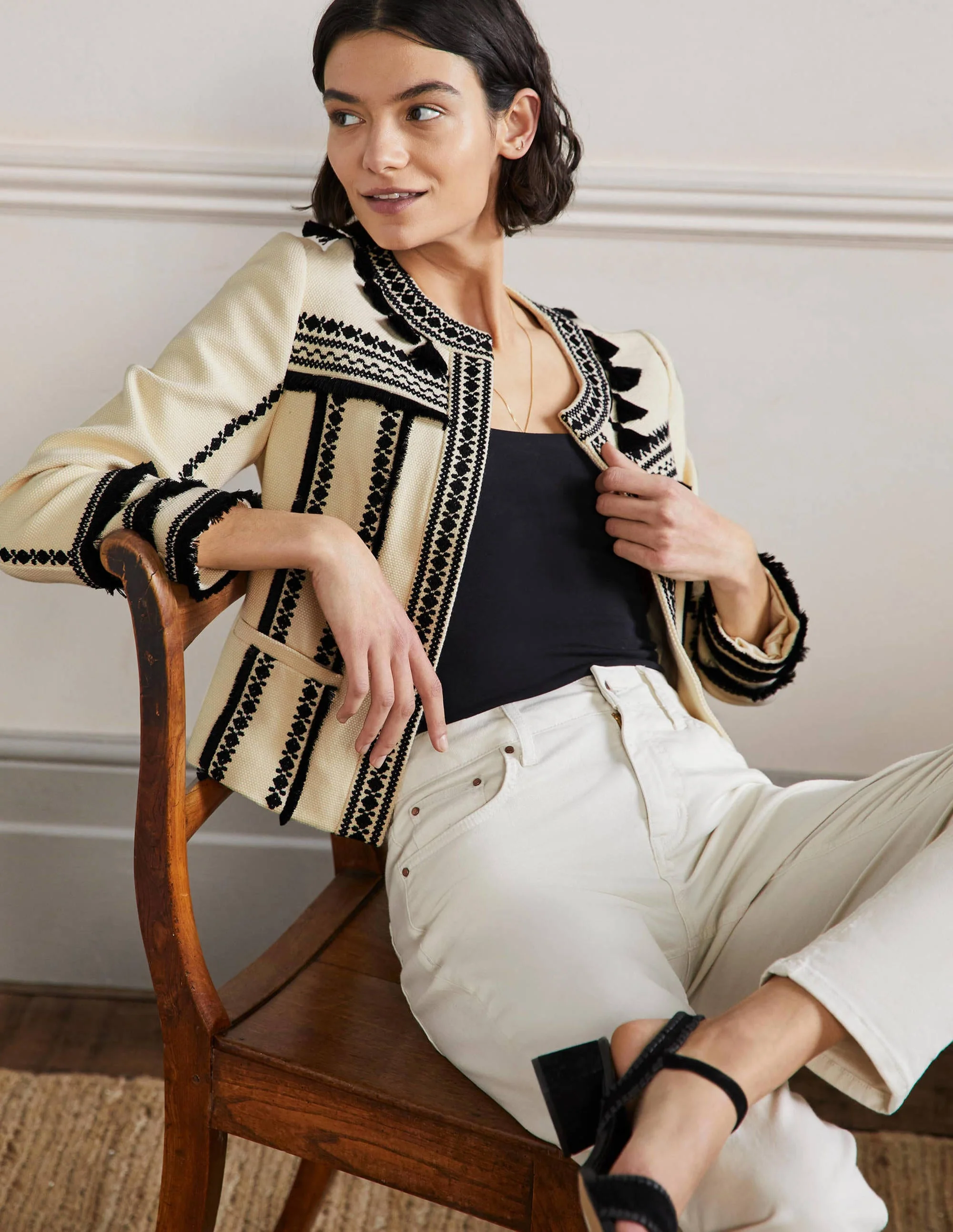 Tilda Jacke mit Stickerei-Natur - Image 4
