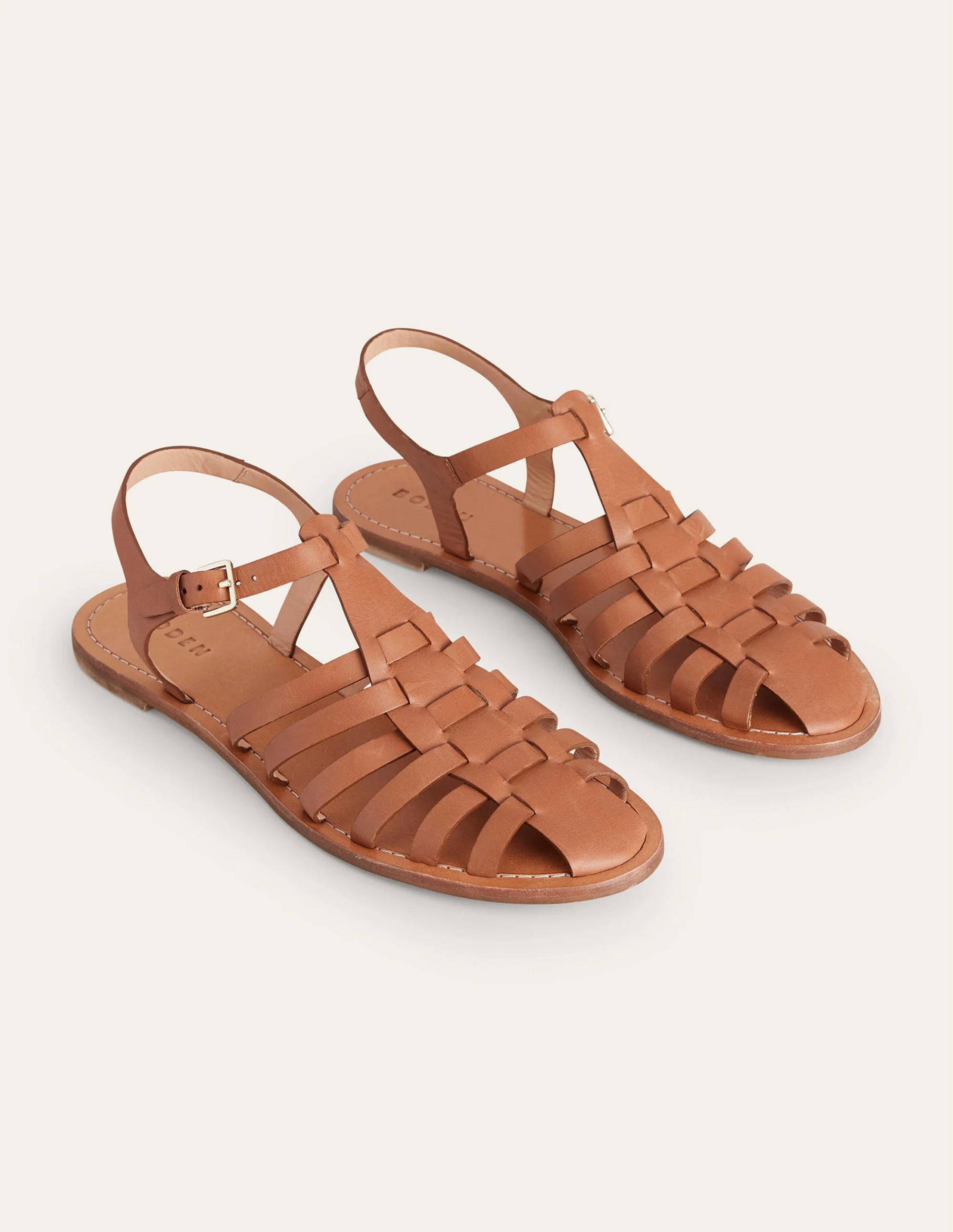 Traditionelle Fischersandalen-Hellbraun - Image 3