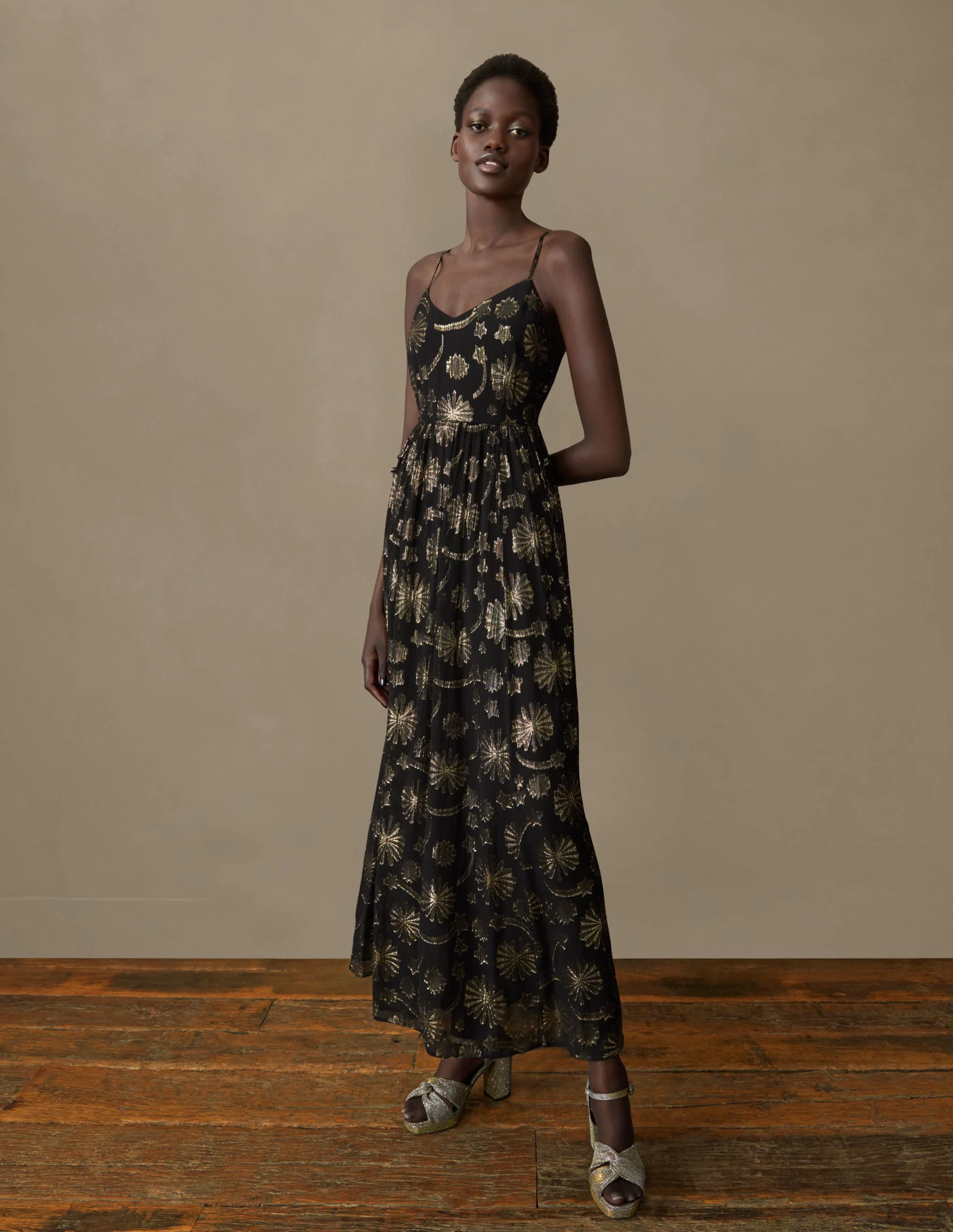 Träger-Partykleid-Feuerwerksrot, Jacquard - Image 5