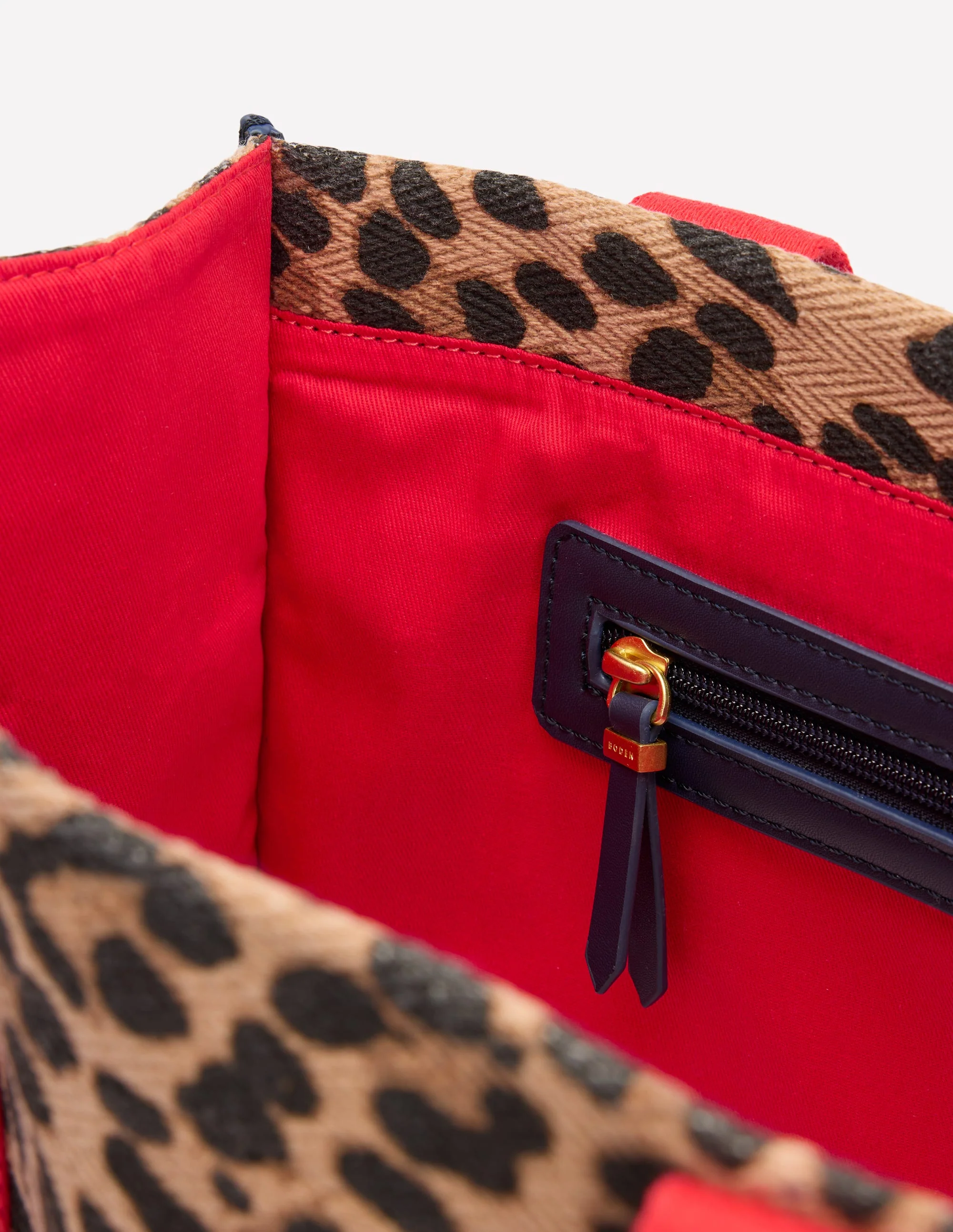 Tragetasche aus Canvas-Mohair, Leopardenmuster - Image 4