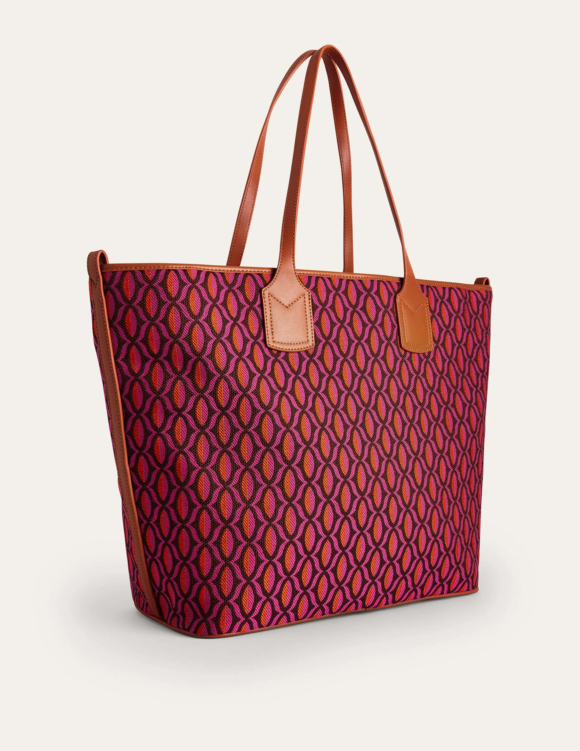 Trapez-Tasche-Rot Geometrisch - Image 3