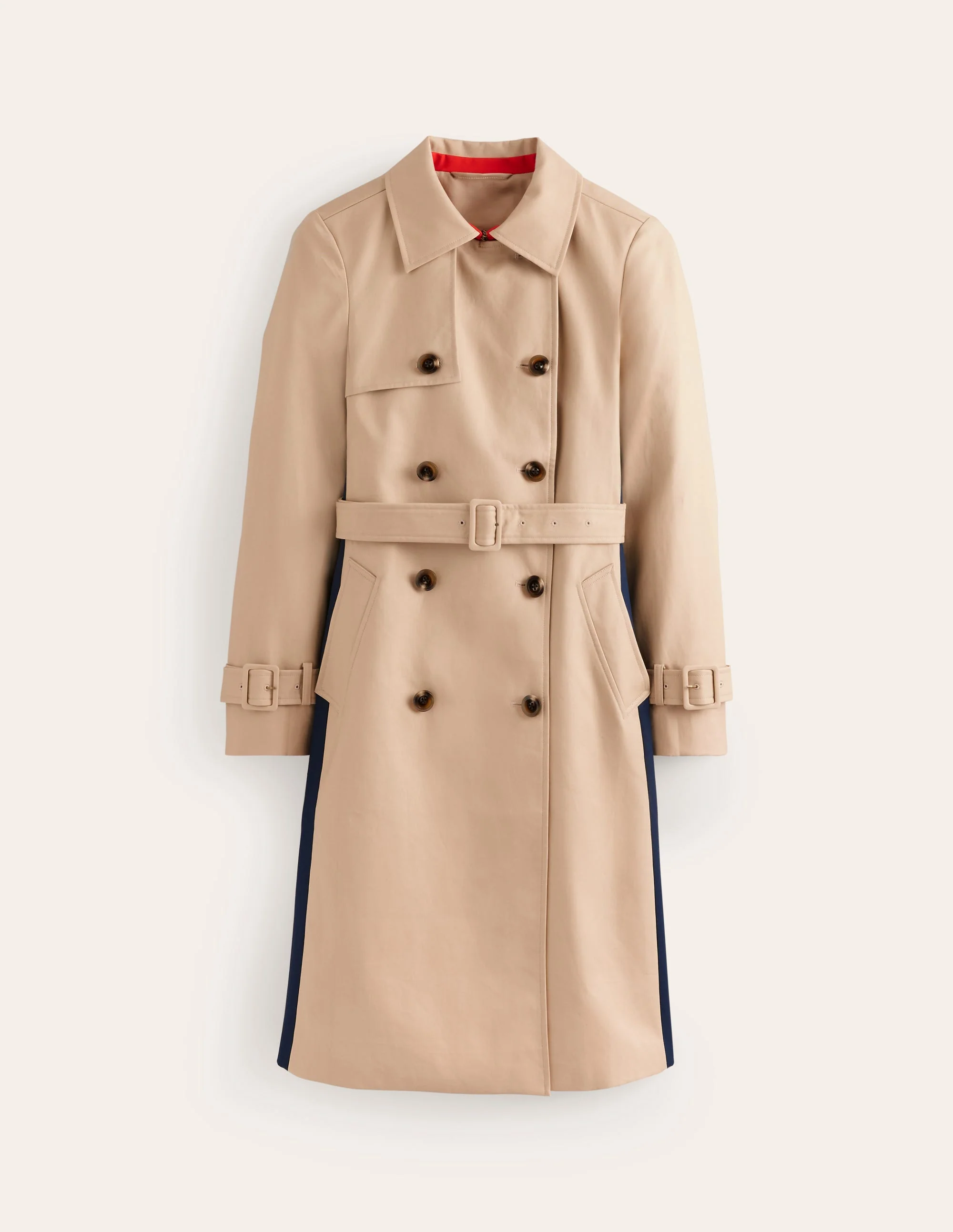 Trenchcoat in Blockfarben-Beige - Image 6