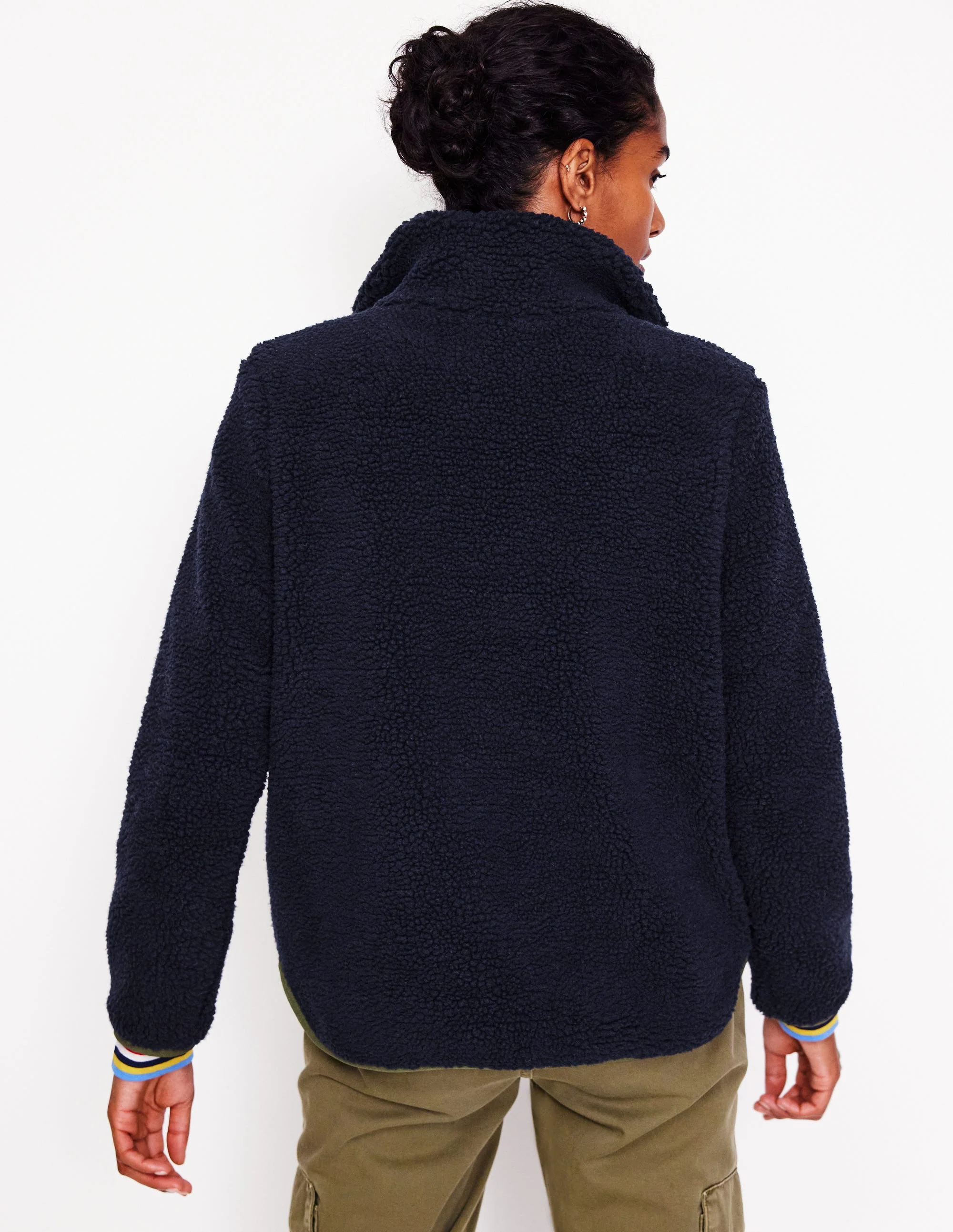 Truro Teddyfell-Fleecejacke-Aqua Marine Marl - Image 3