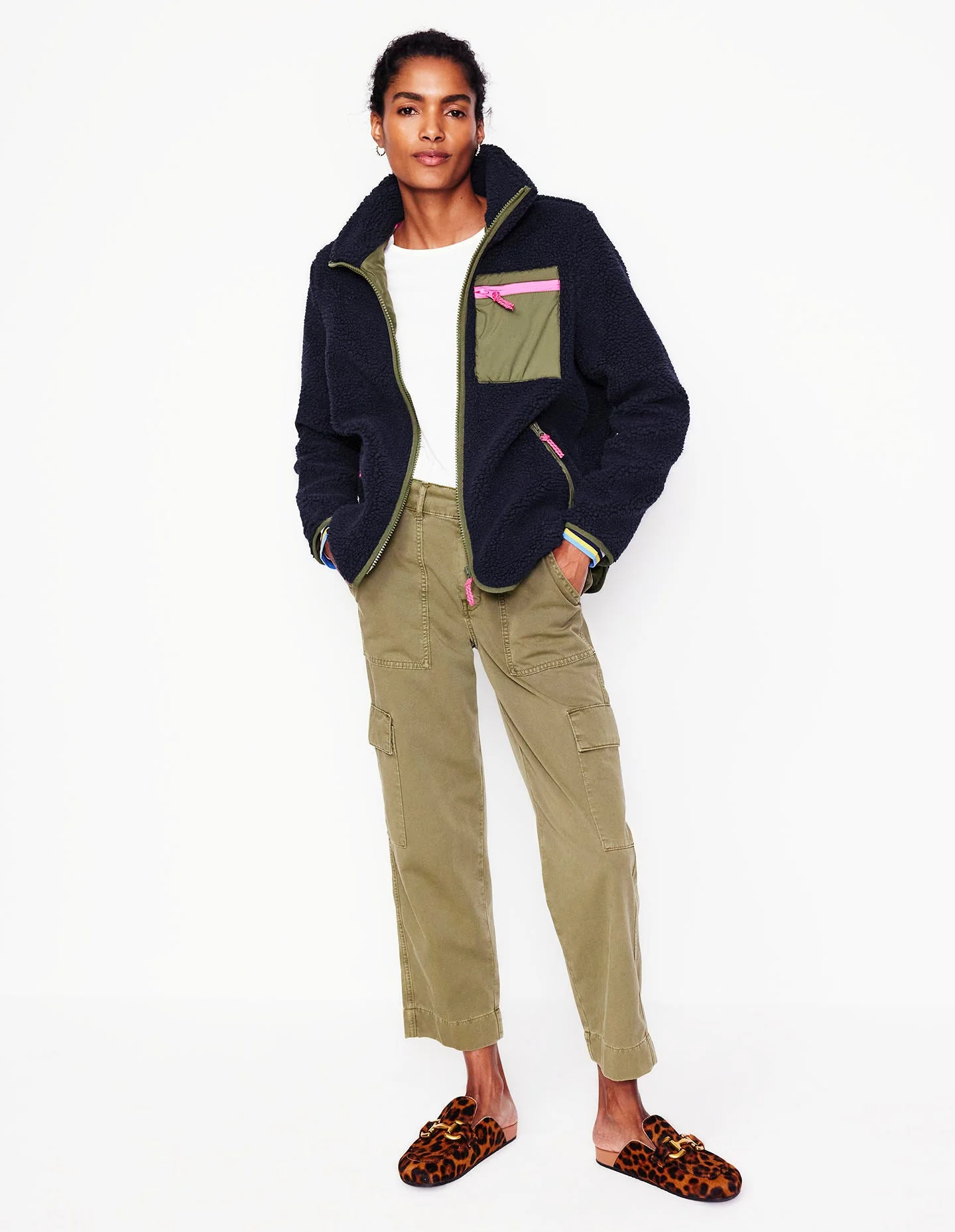 Truro Teddyfell-Fleecejacke-Aqua Marine Marl - Image 4