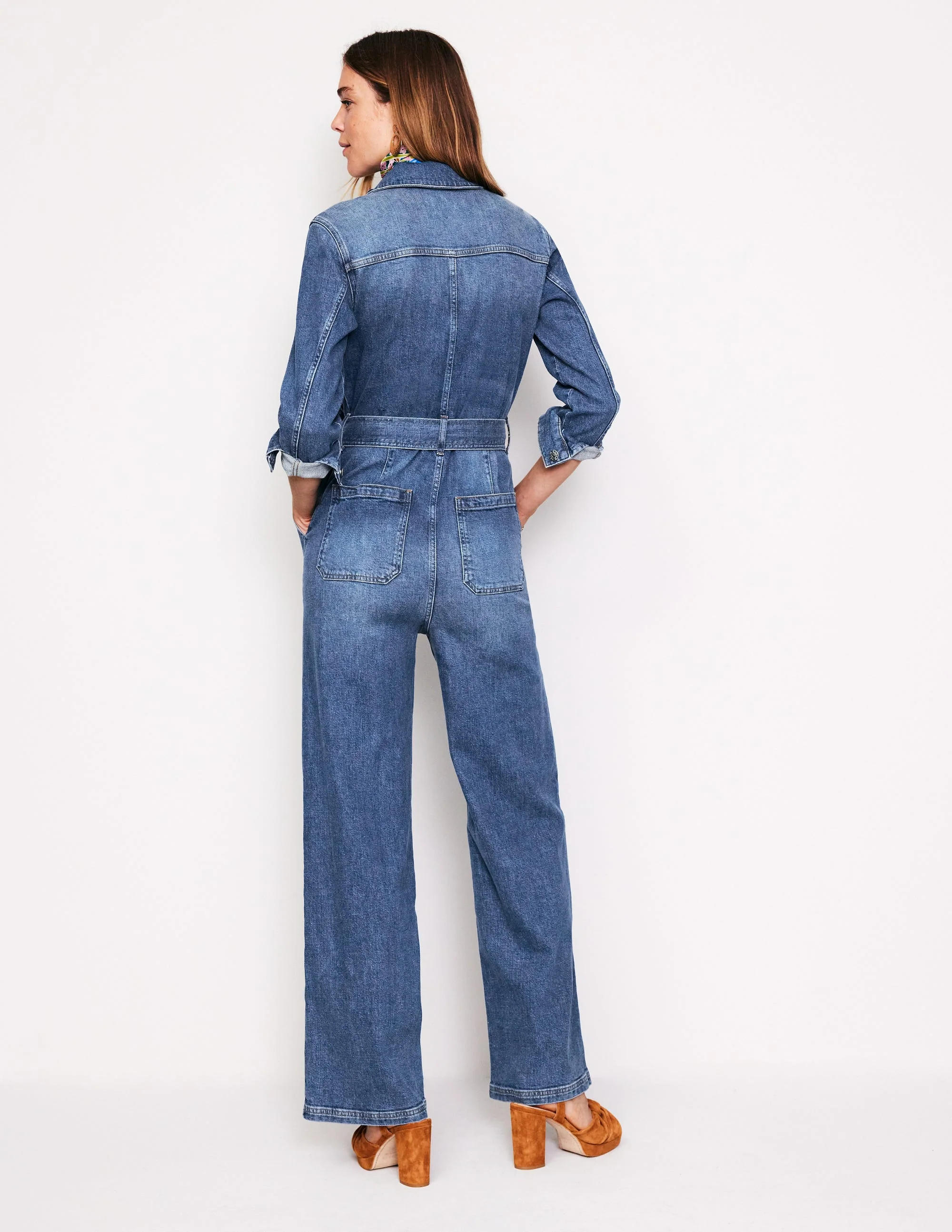 Utility-Overall aus Denim-Beatnik Red - Image 4