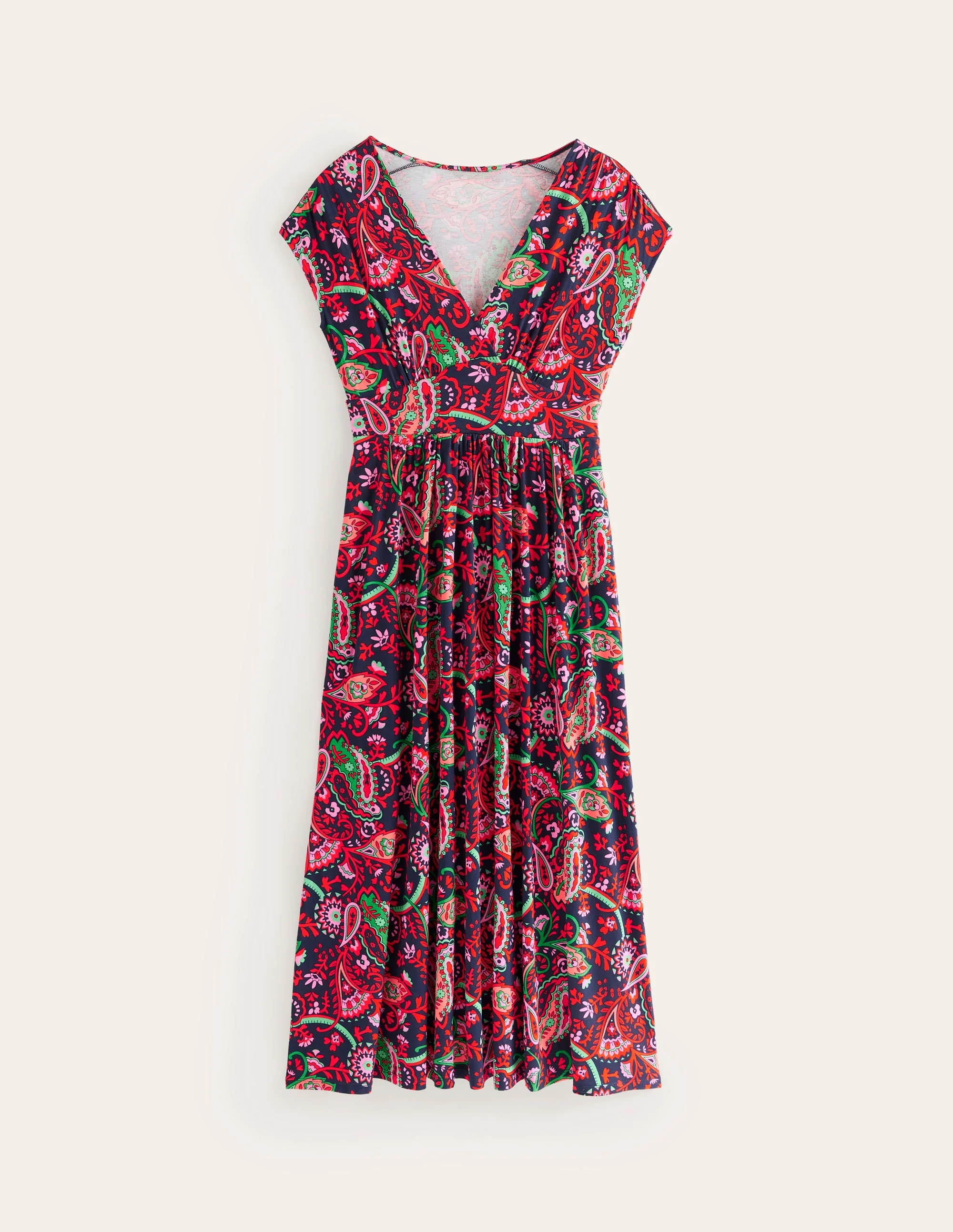 Vanessa Maxi-Wickelkleid aus Jersey-Französisch-Marineblau, Fantastisch - Image 6