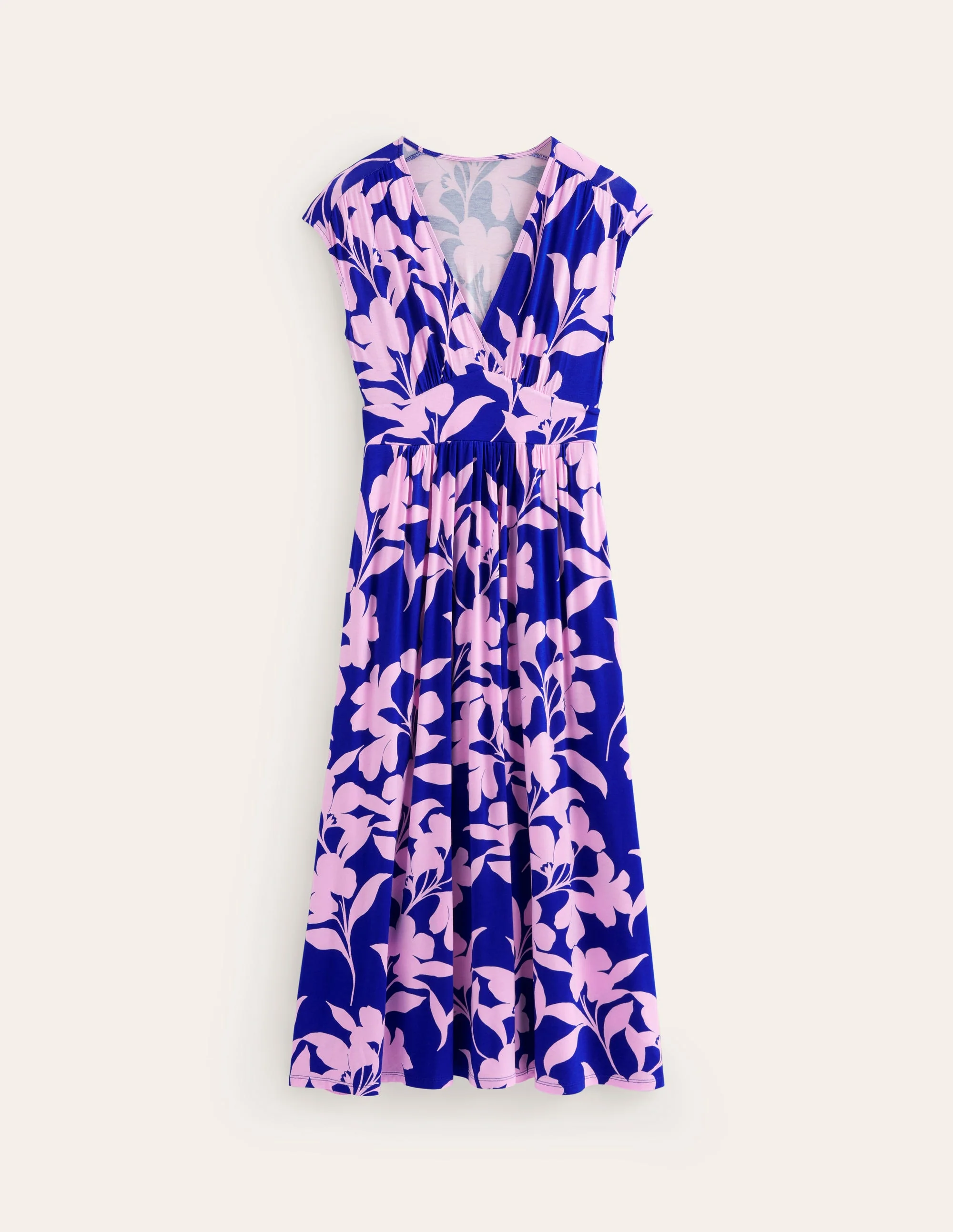 Vanessa Maxi-Wickelkleid aus Jersey-Süßer Flieder,  Blütensilhouette - Image 5