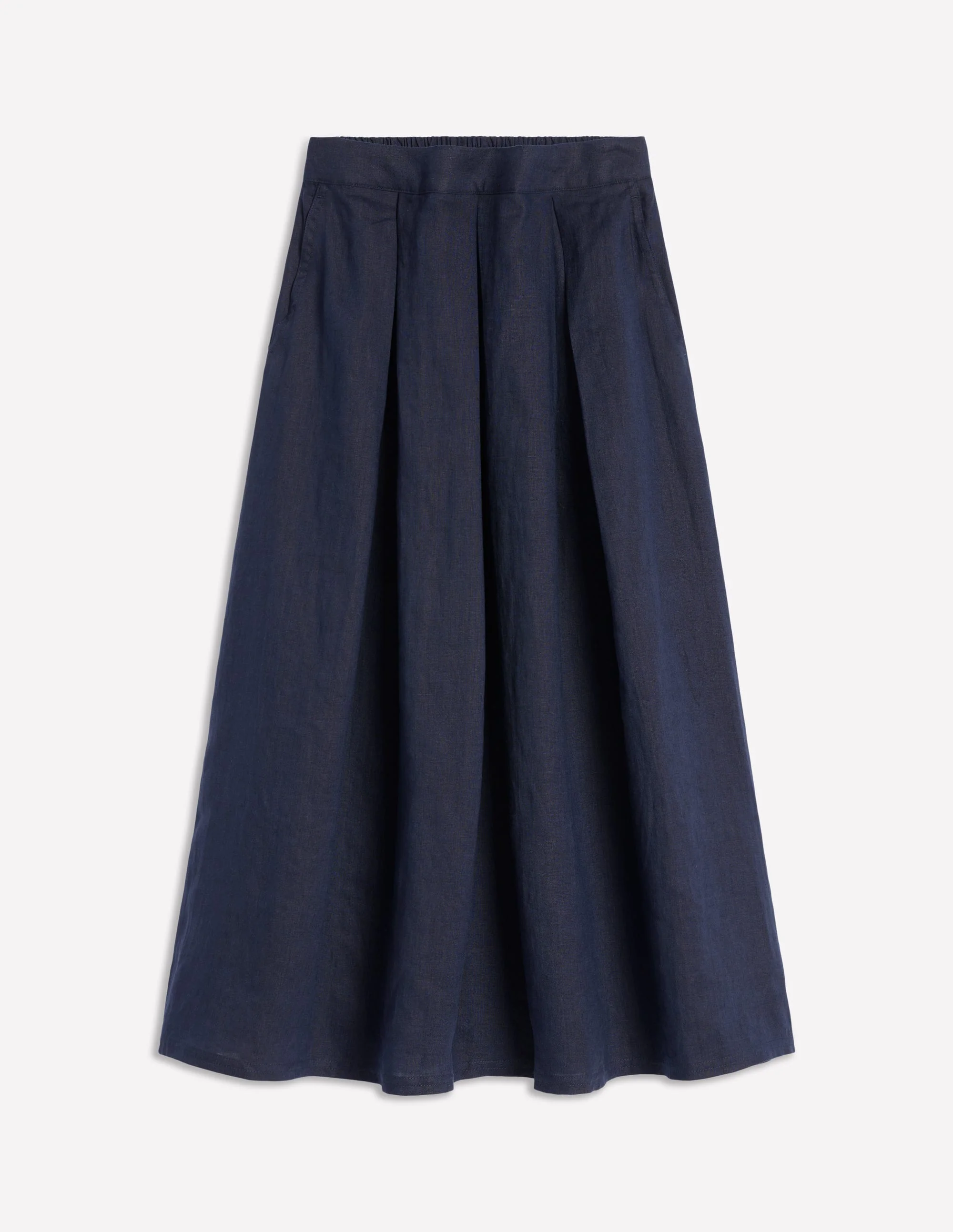 Verity Leinen-Midirock-Aqua Marine Marl - Image 5