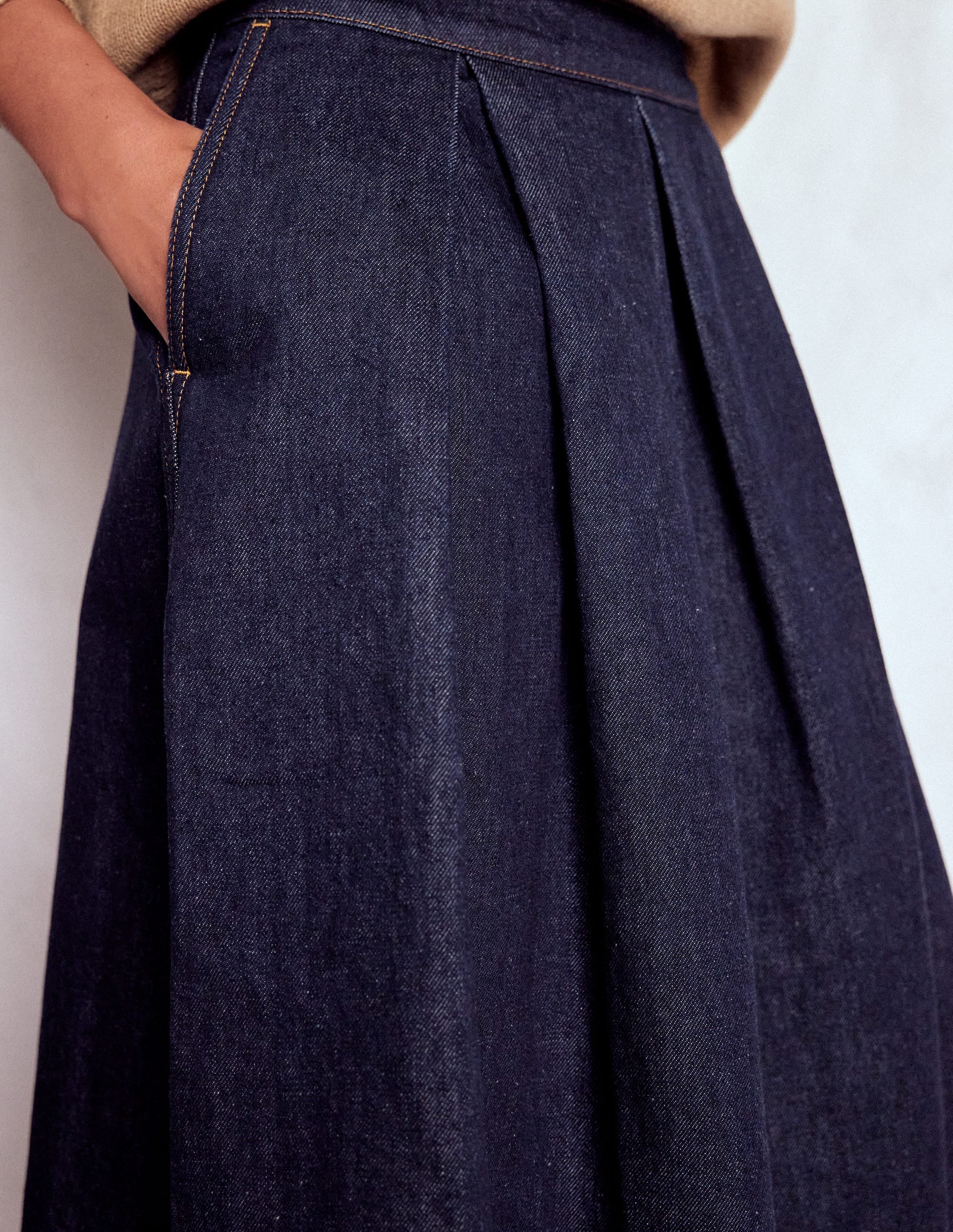 Verity Midi-Jeansrock-Indigo - Image 2