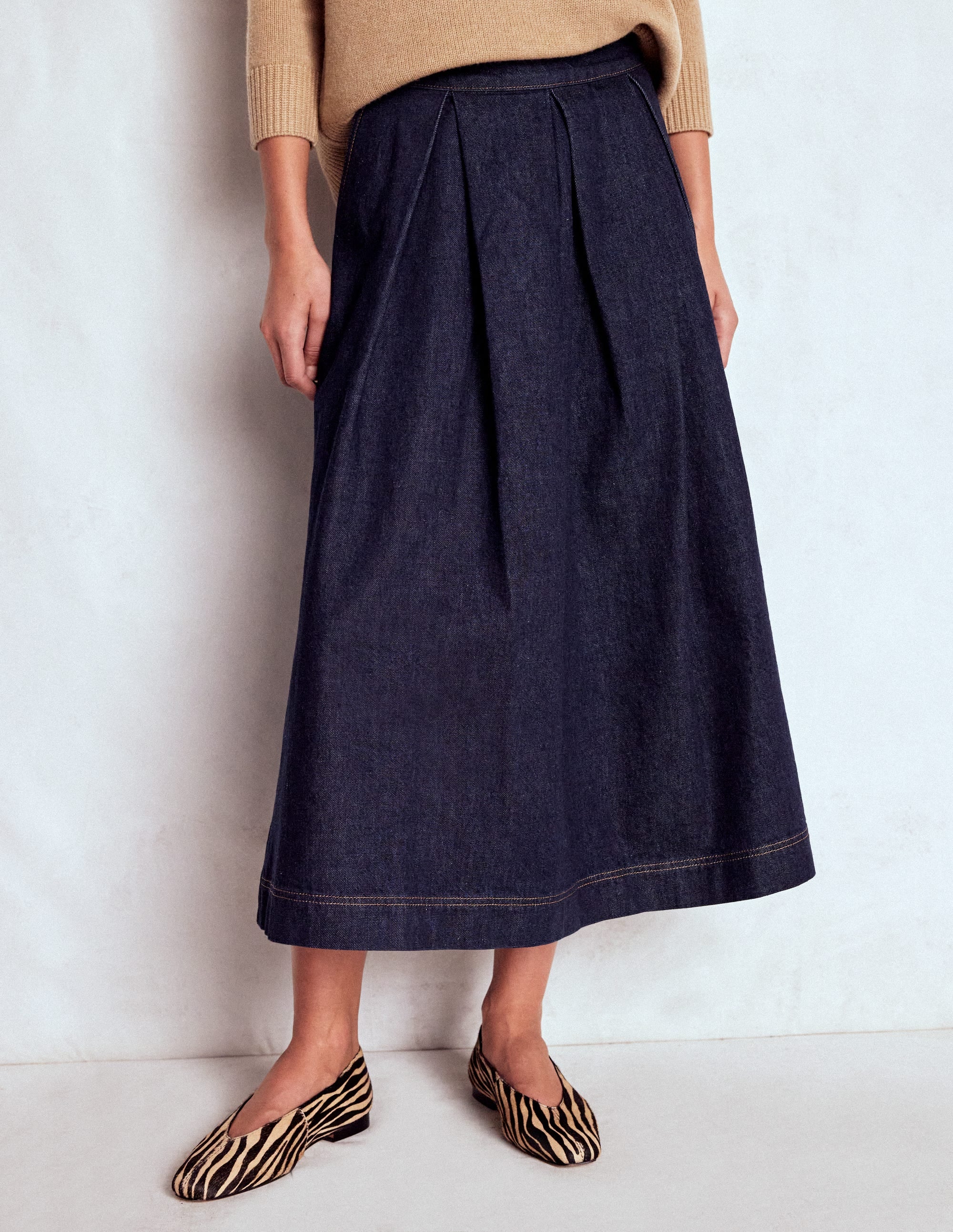 Verity Midi-Jeansrock-Indigo - Image 4