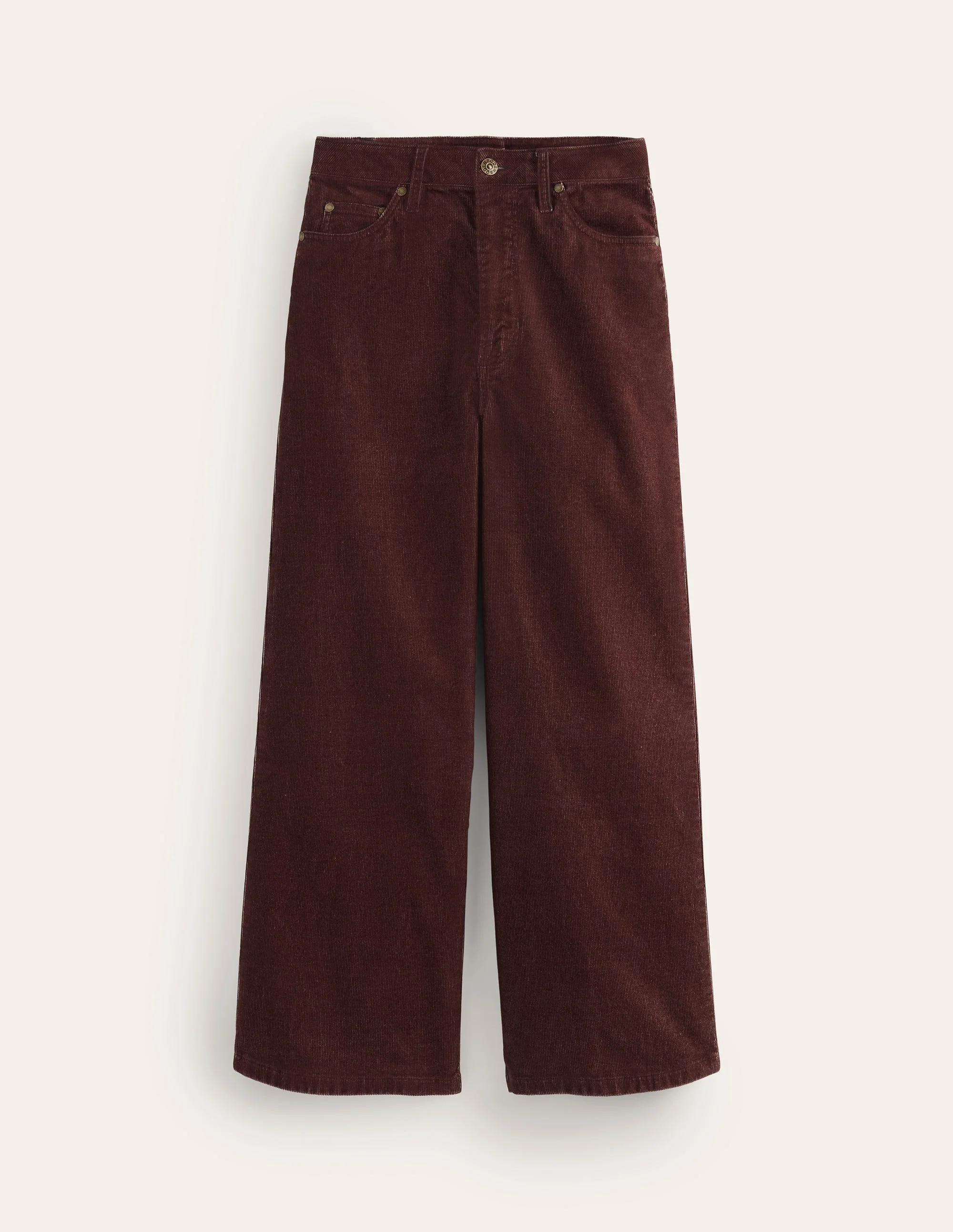 Verkürzte Cord-Jeans mit 5 Taschen-Kastanie - Image 5