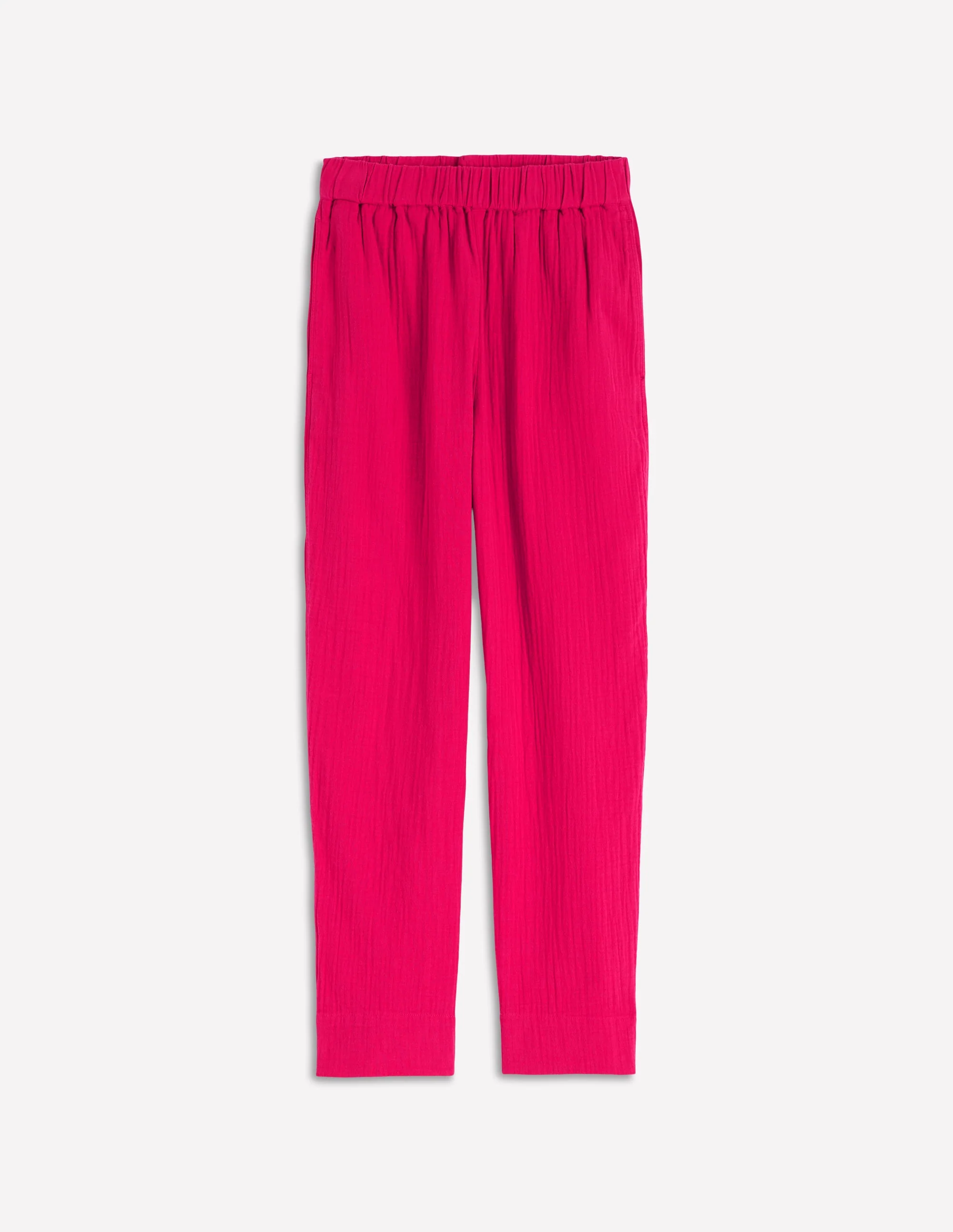 Verkürzte Doppeltuch-Hose-Granatapfel - Image 6