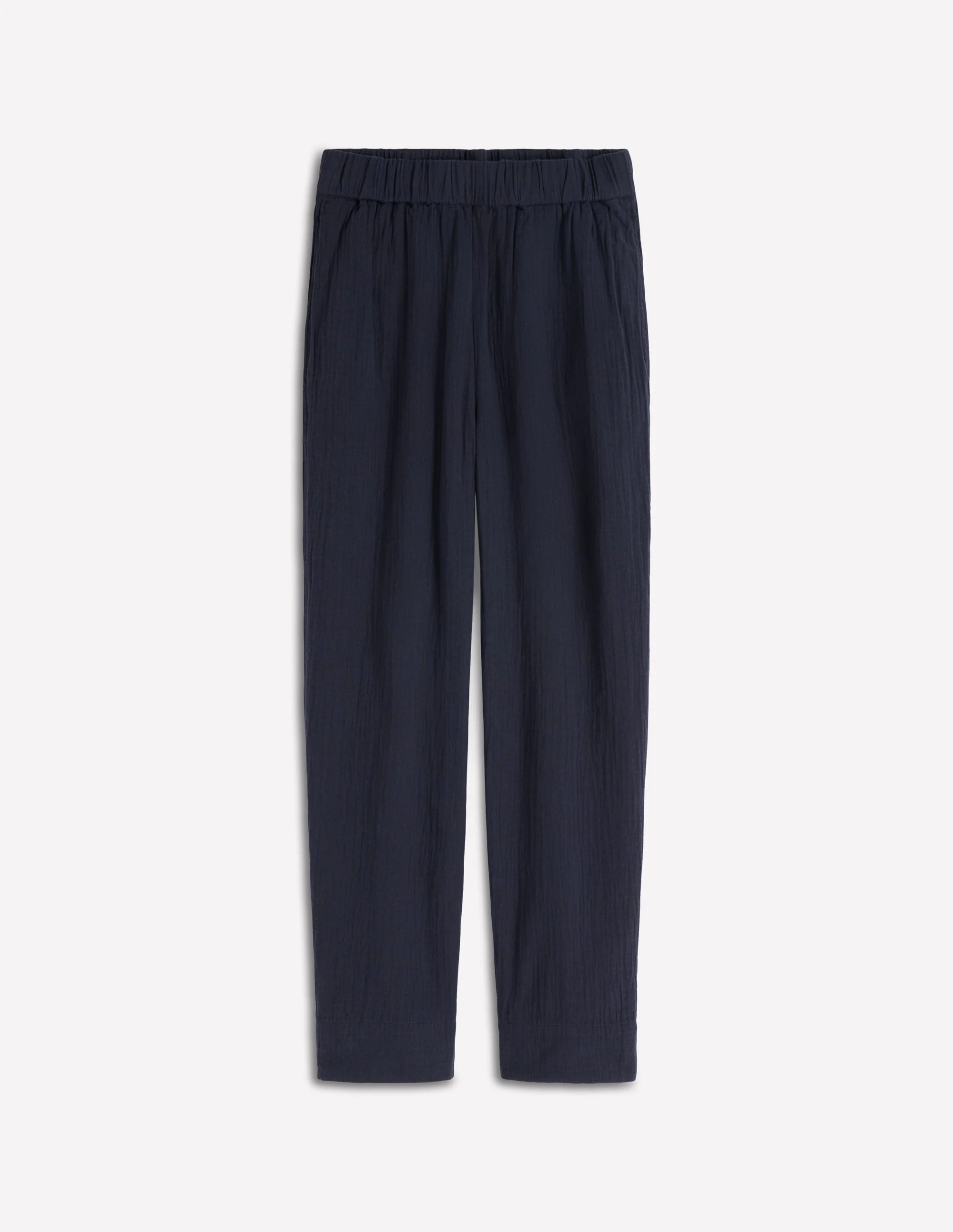 Verkürzte Doppeltuch-Hose-Marineblau - Image 6