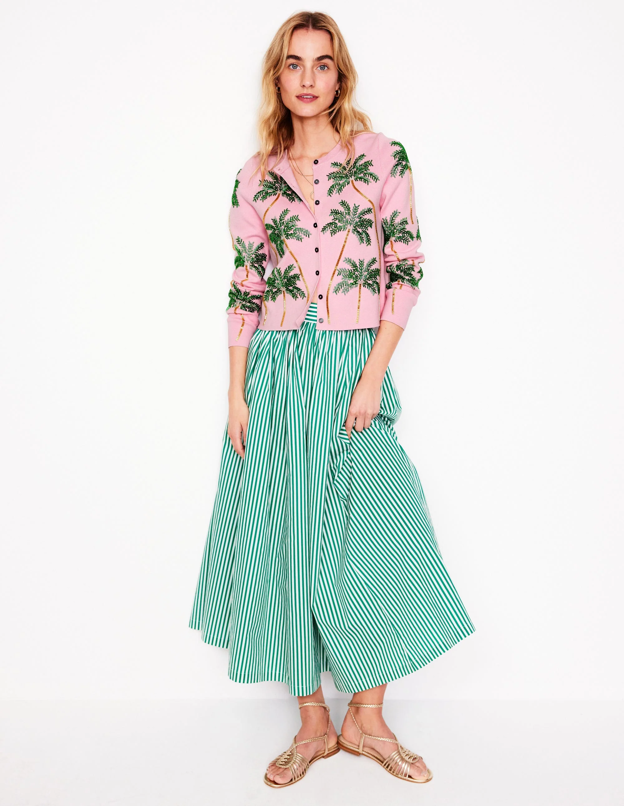 Verzierter Cardigan-Rosa - Image 4
