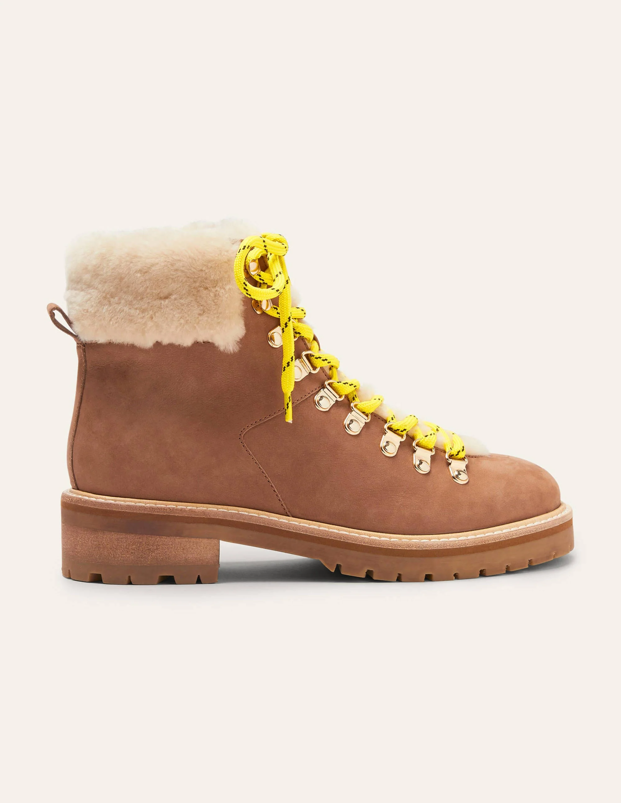 Wanderstiefel zum Schnüren-Hellbraun - Image 3