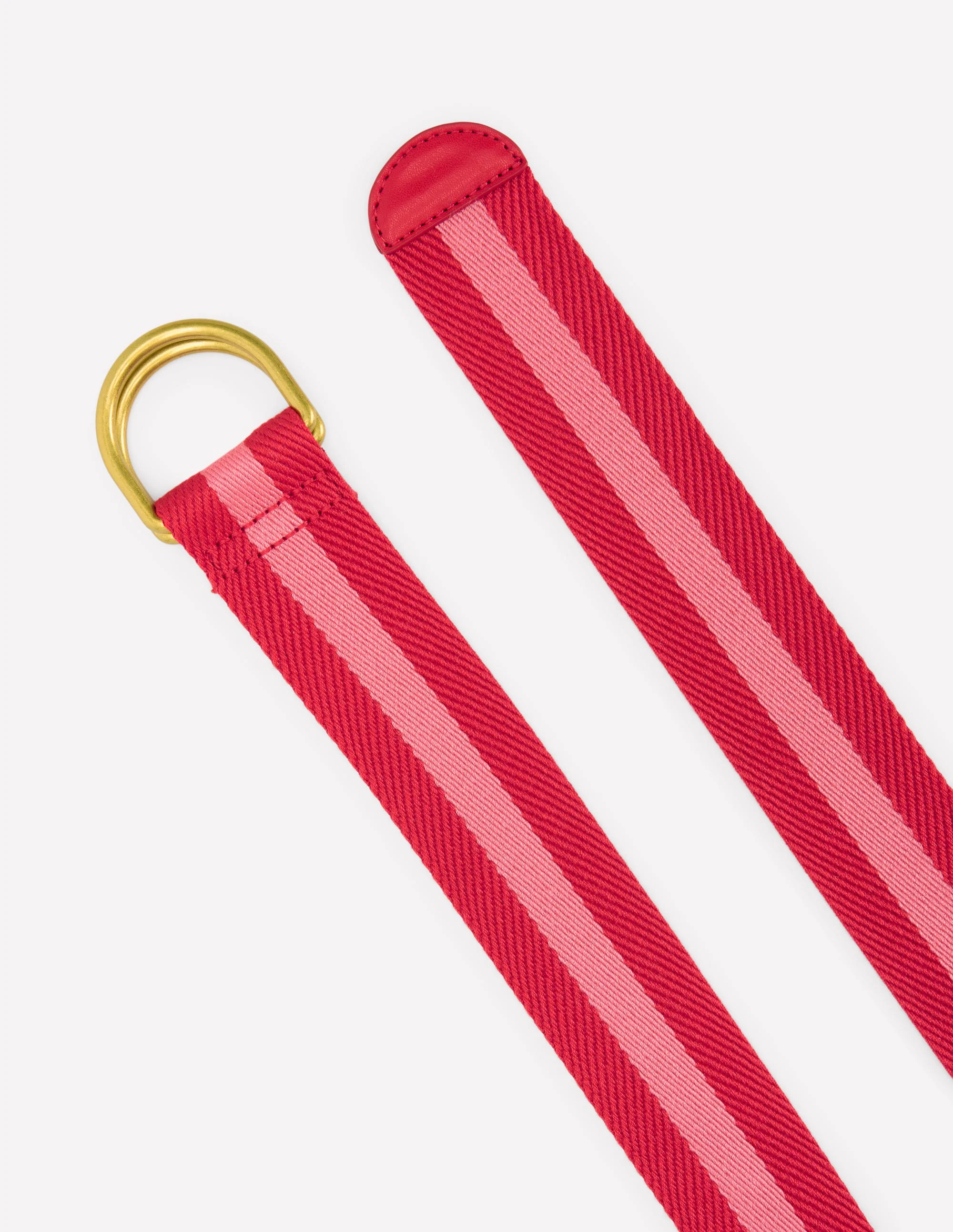 Webgürtel mit D-Ring-Rot und Rosa - Image 3