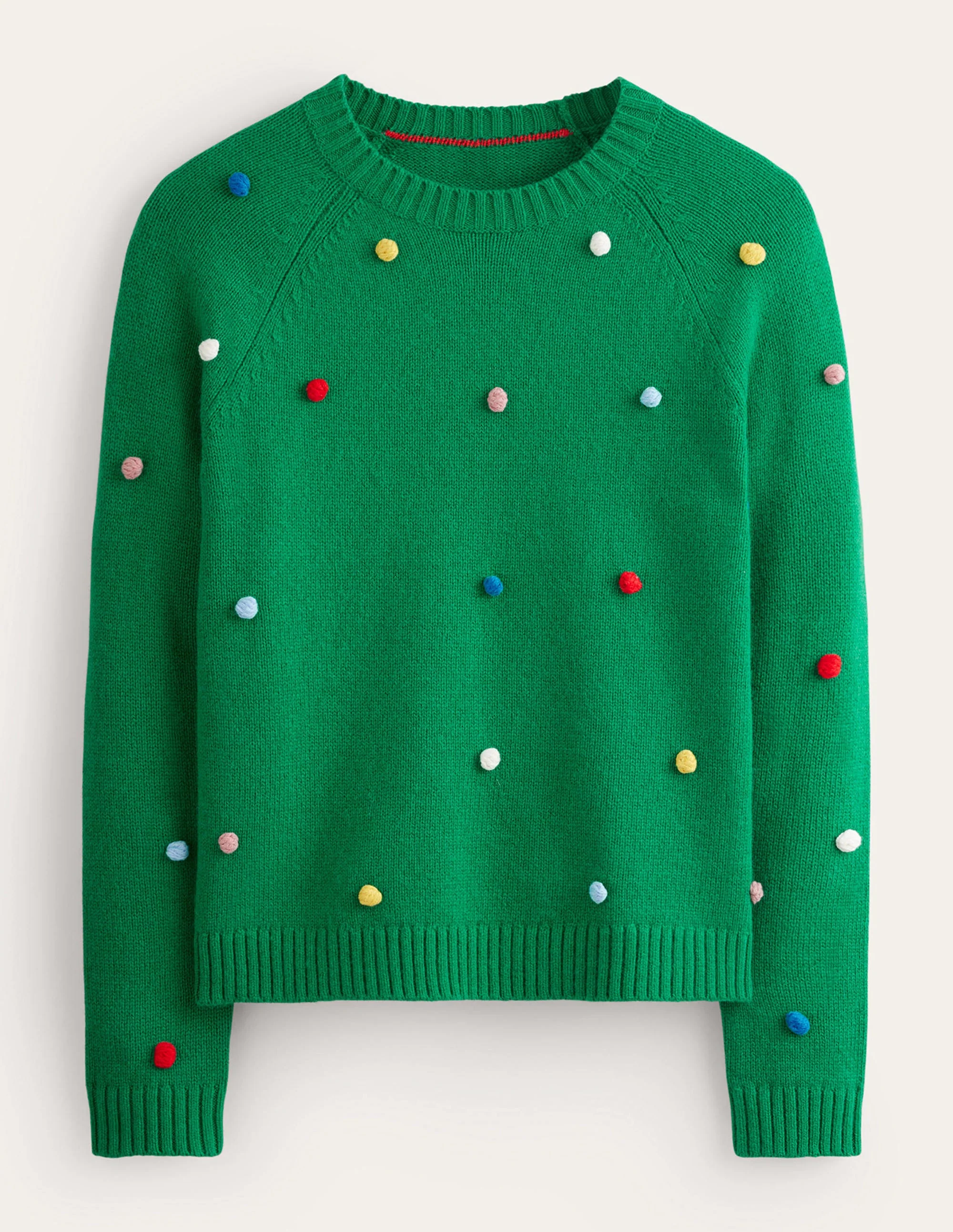 Weihnachtlicher Pompom-Pullover-Veridiangrün - Image 8