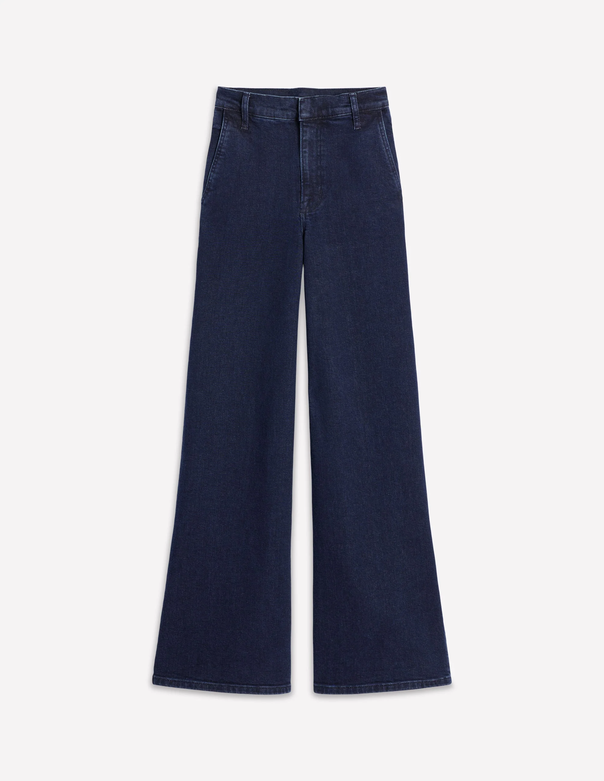 Weit geschnittene Jeans mit hohem Bund-Dunkles Vintageblau - Image 6