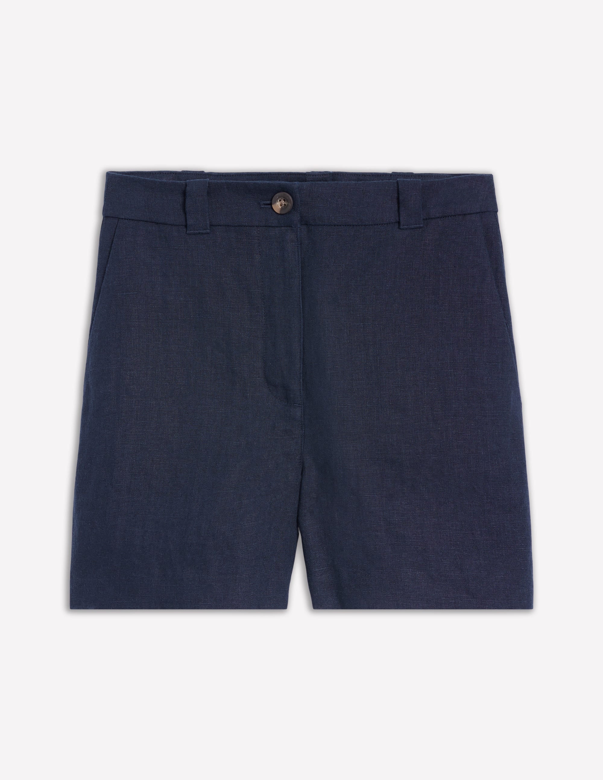 Westbourne Kurze Hose aus Leinen-Marineblaue - Image 6