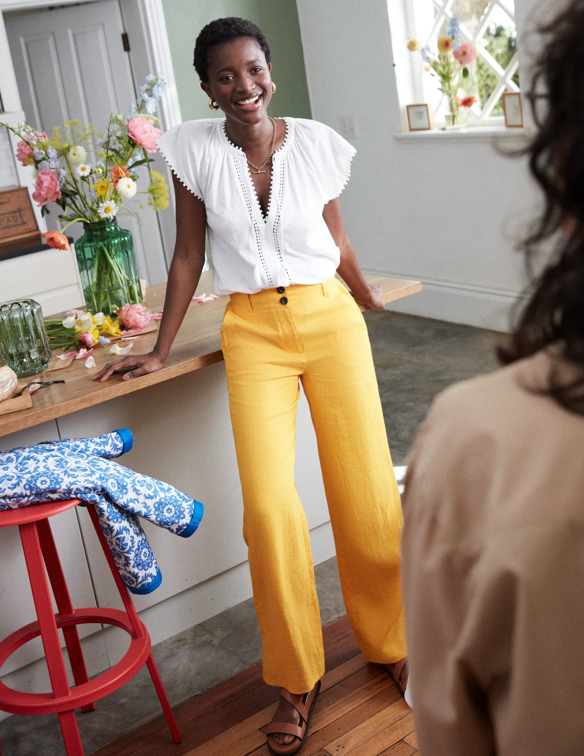 Westbourne Leinenhose-Artisan-Gold - Image 5