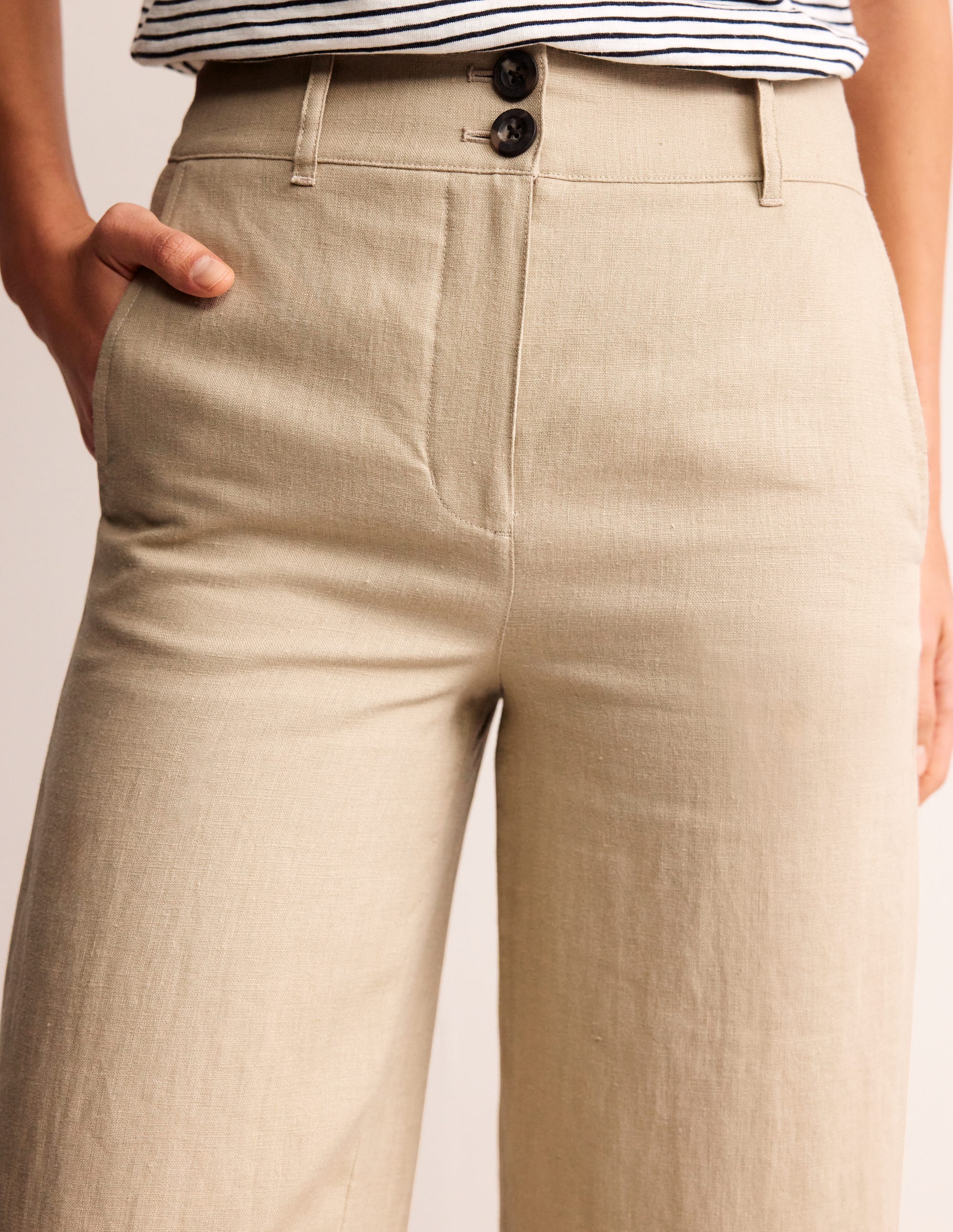 Westbourne Leinenhose-Beige - Image 2