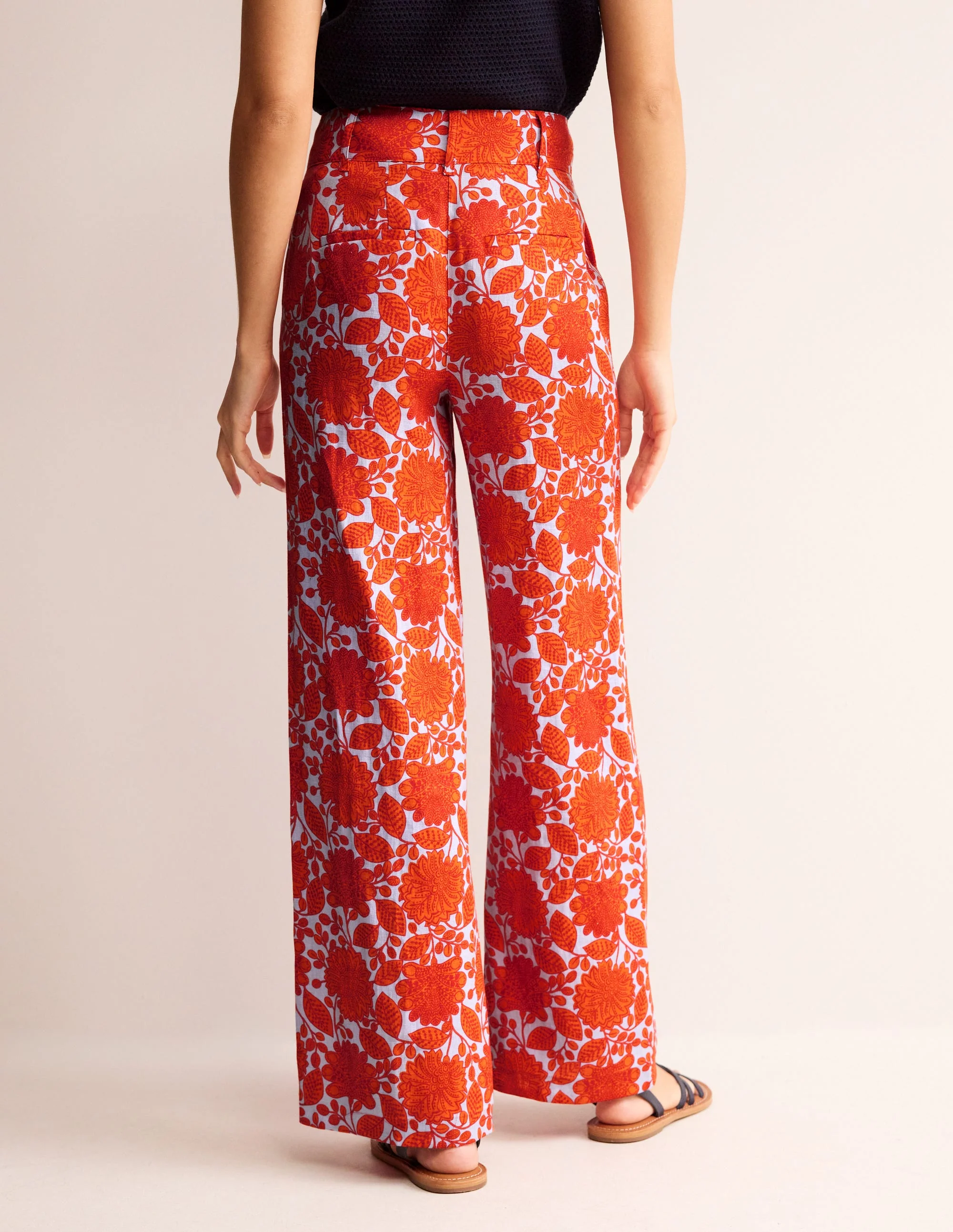 Westbourne Leinenhose-Feuerwerk, Gardenia Swirl - Image 3