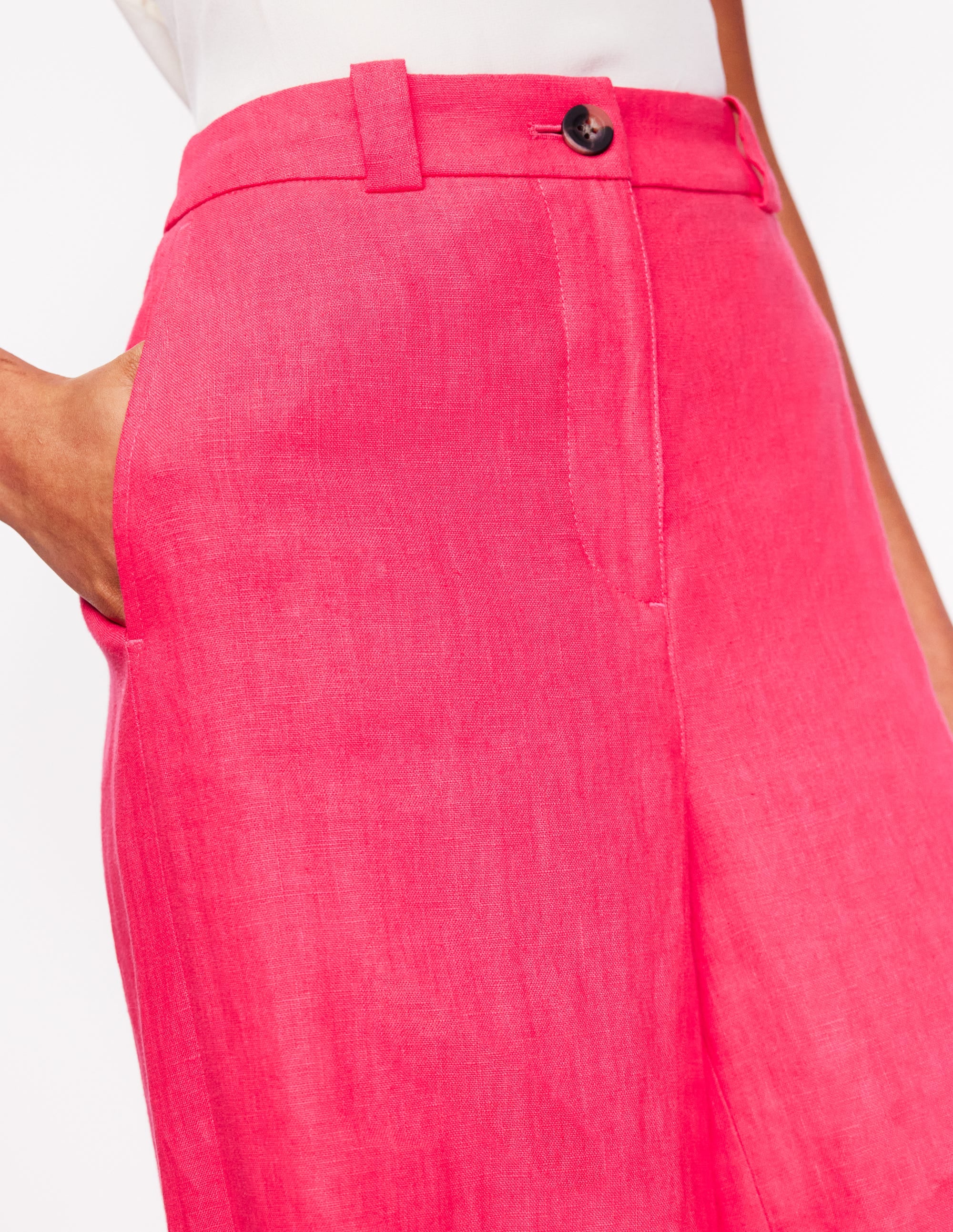 Westbourne Leinenhose-Kamelienrosa - Image 2