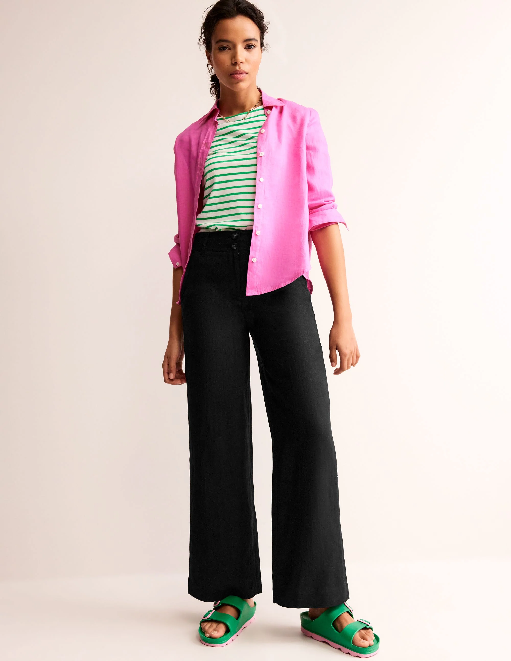Westbourne Leinenhose-Schwarz - Image 4