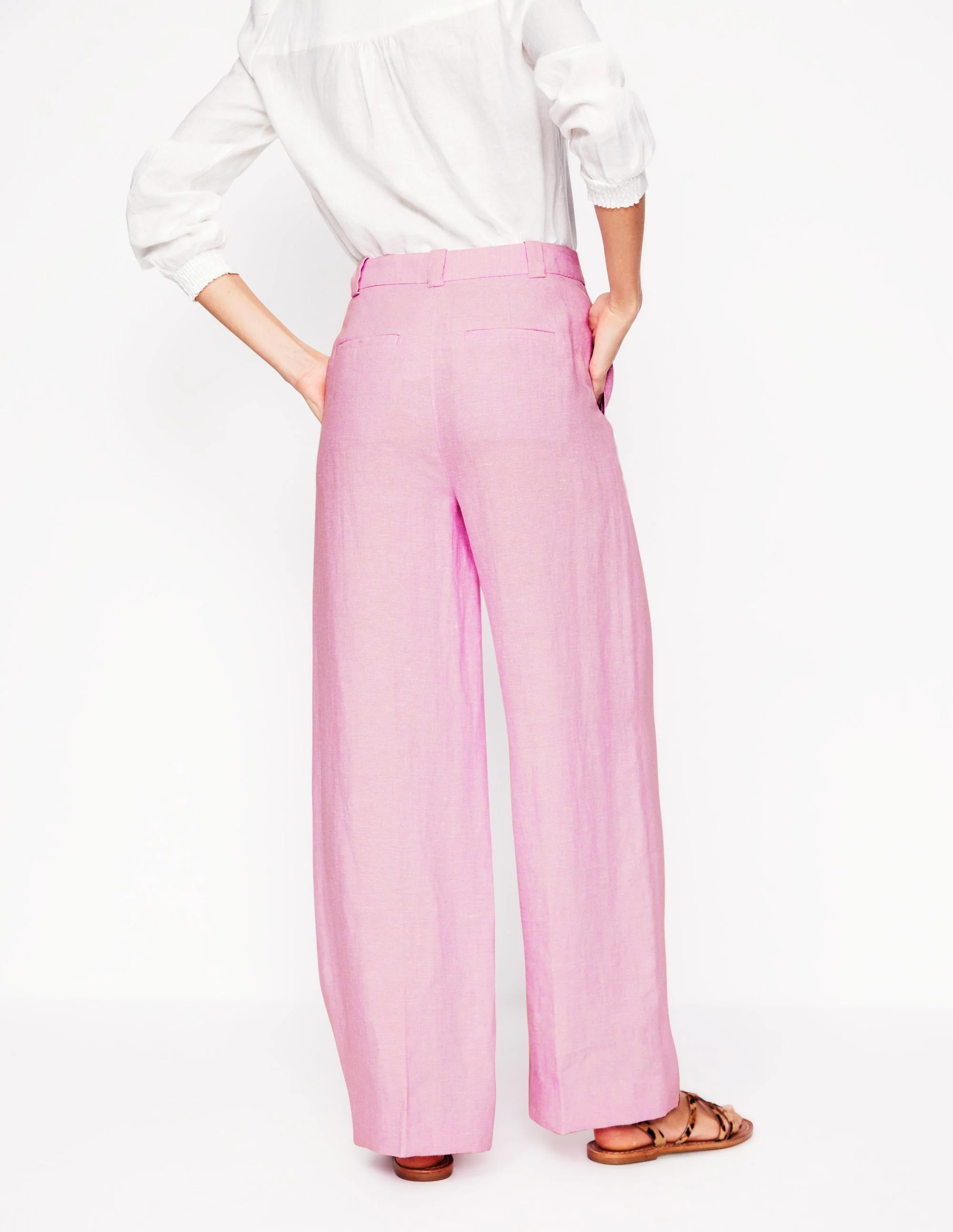 Westbourne Leinenhose-Wiesenrosa Chambray - Image 2